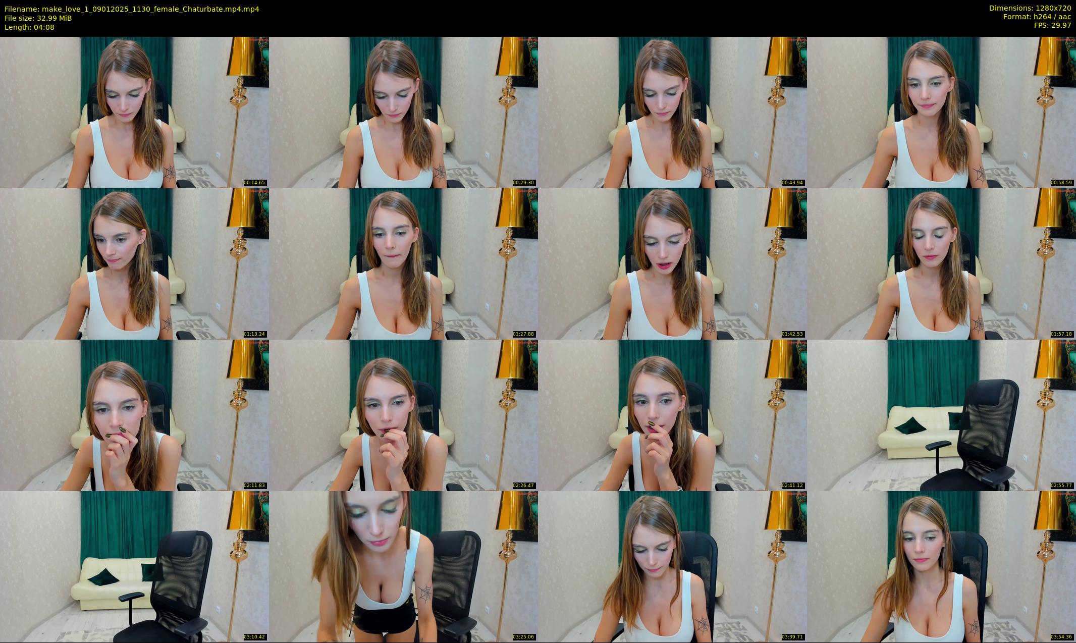 make_love_1 — 5 minute Chaturbate female cam show recording, 720p, Jan 9, 2025