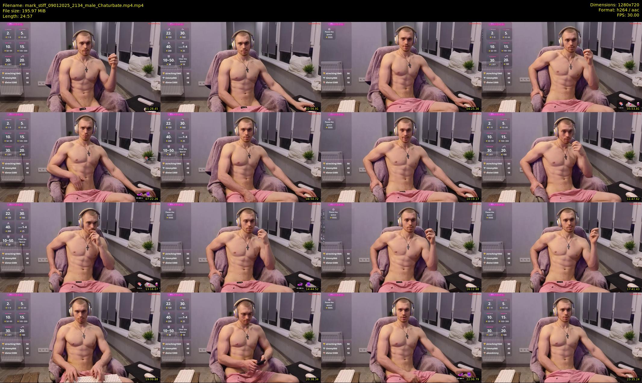 mark_stiff — 25 minute Chaturbate male cam show recording, 720p, Jan 9, 2025