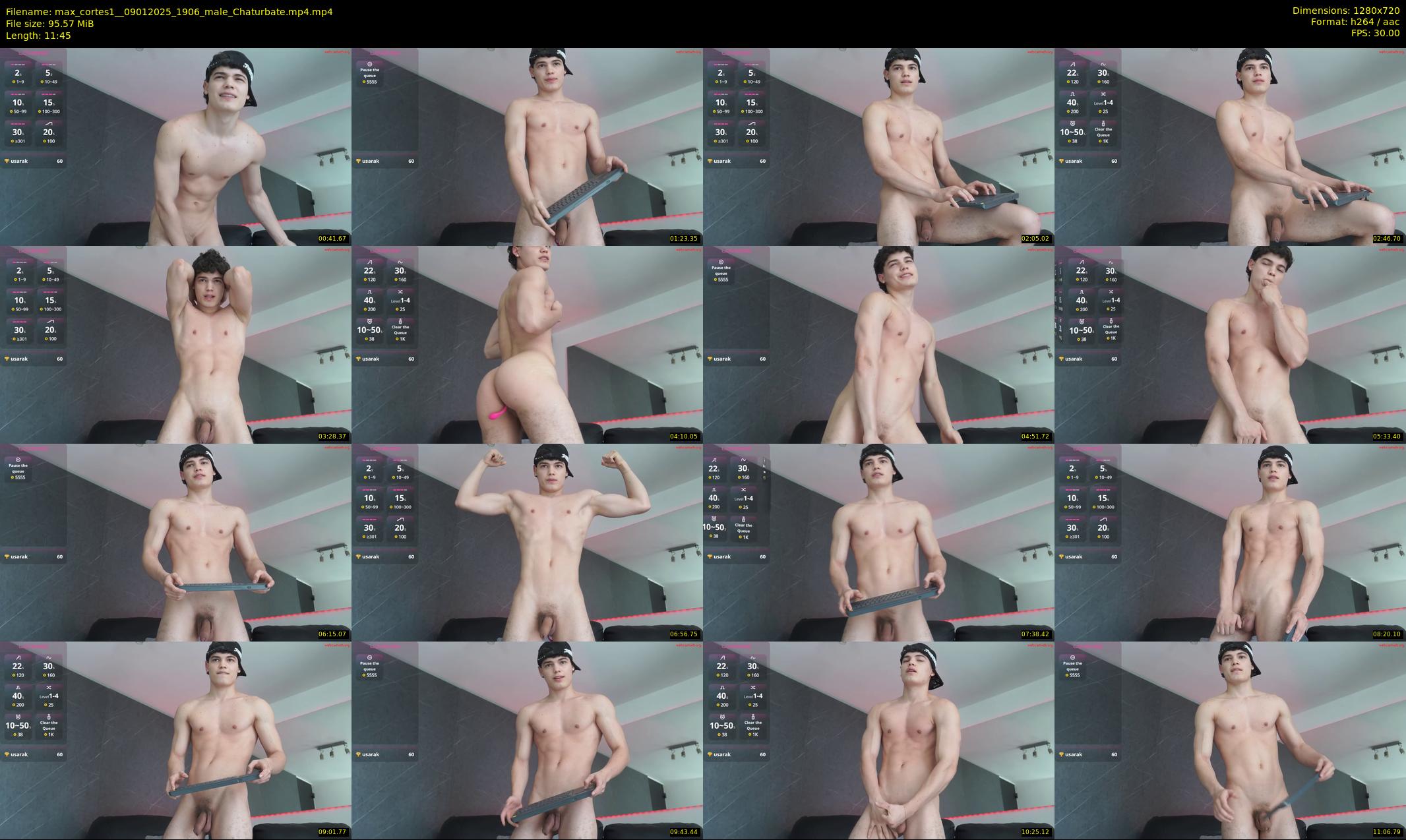 max_cortes1_ — 12 minute Chaturbate male cam show recording, 720p, Jan 9, 2025