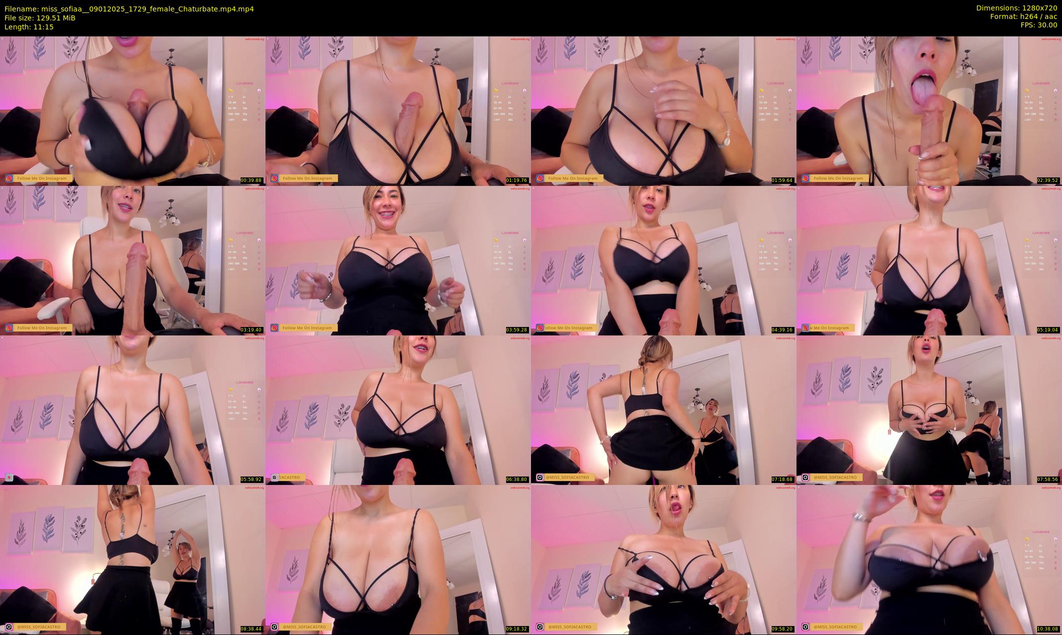 miss_sofiaa_ — 12 minute Chaturbate female cam show recording, 720p, Jan 9, 2025