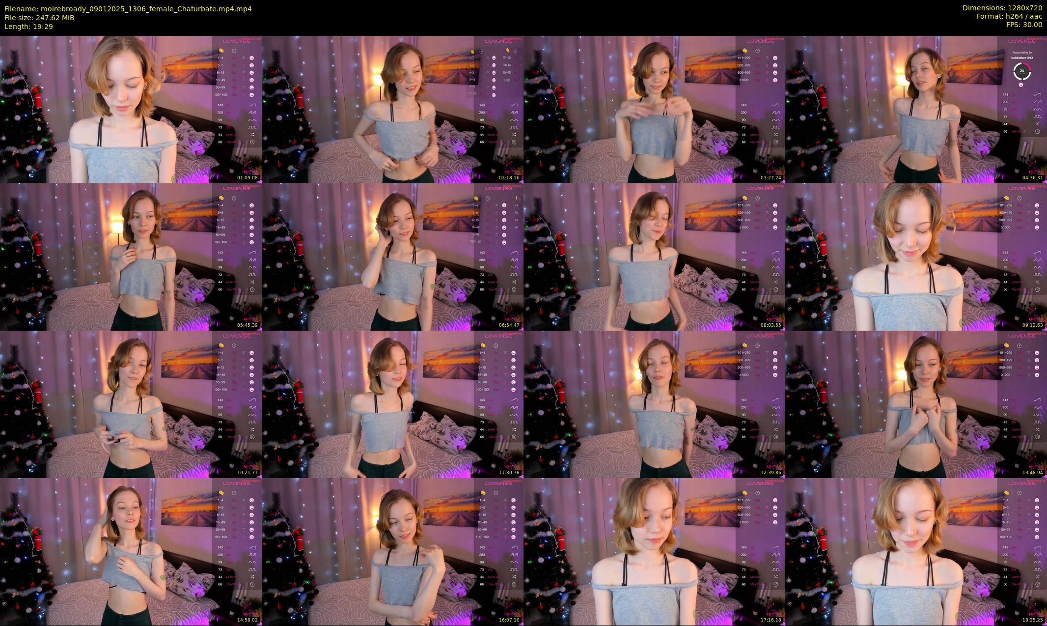 moirebroady — 20 minute Chaturbate female cam show recording, 720p, Jan 9, 2025