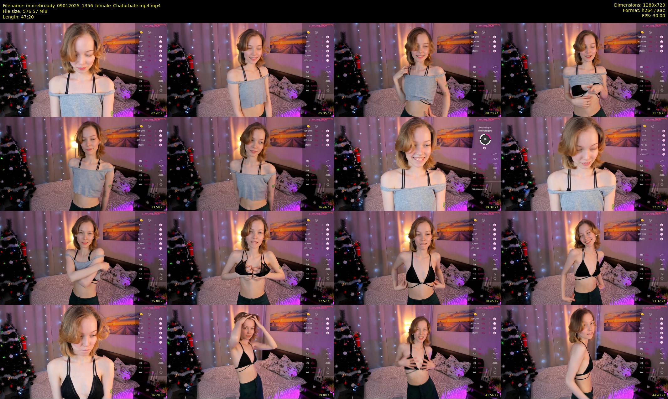 moirebroady — 48 minute Chaturbate female cam show recording, 720p, Jan 9, 2025
