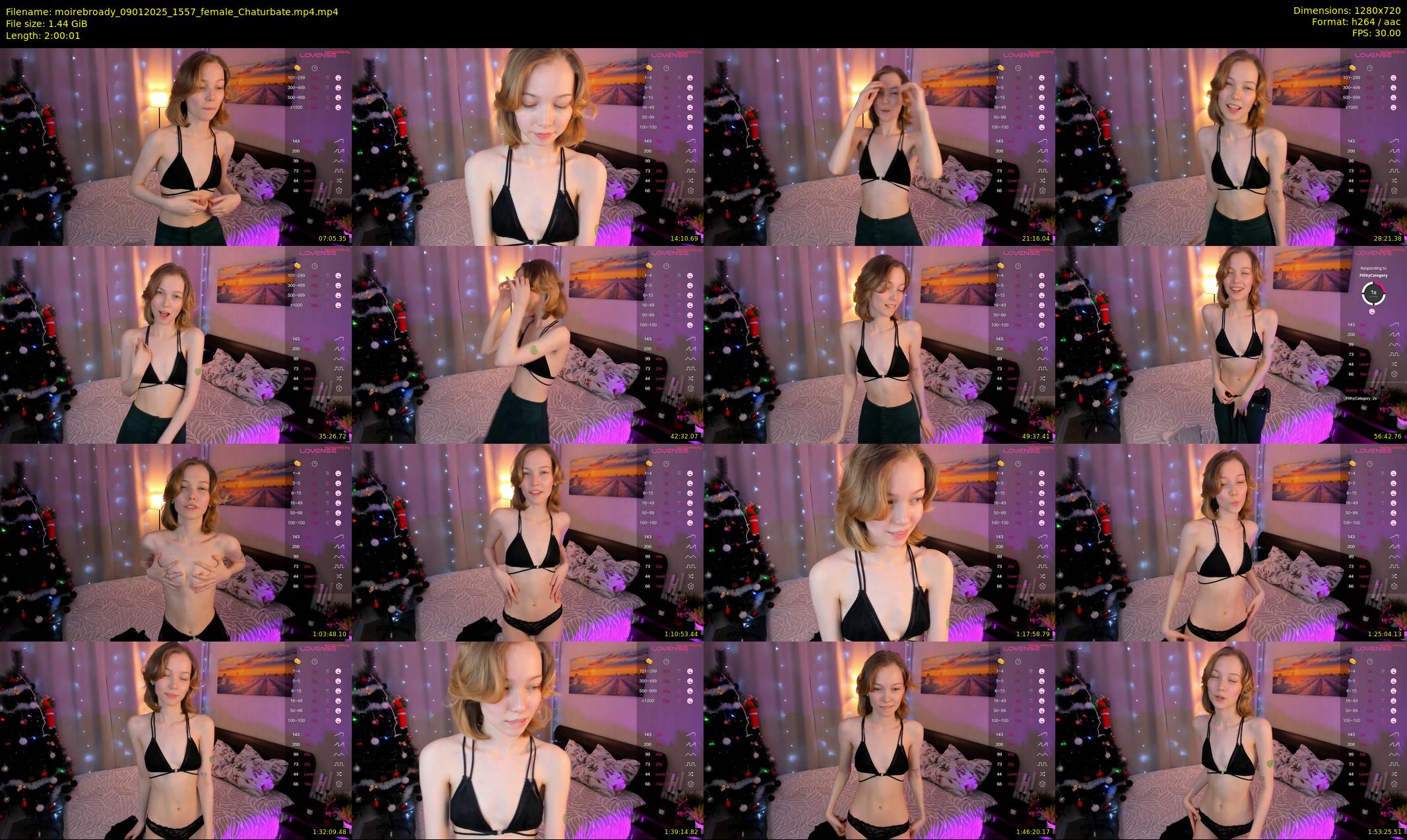 moirebroady — 121 minute Chaturbate female cam show recording, 720p, Jan 9, 2025