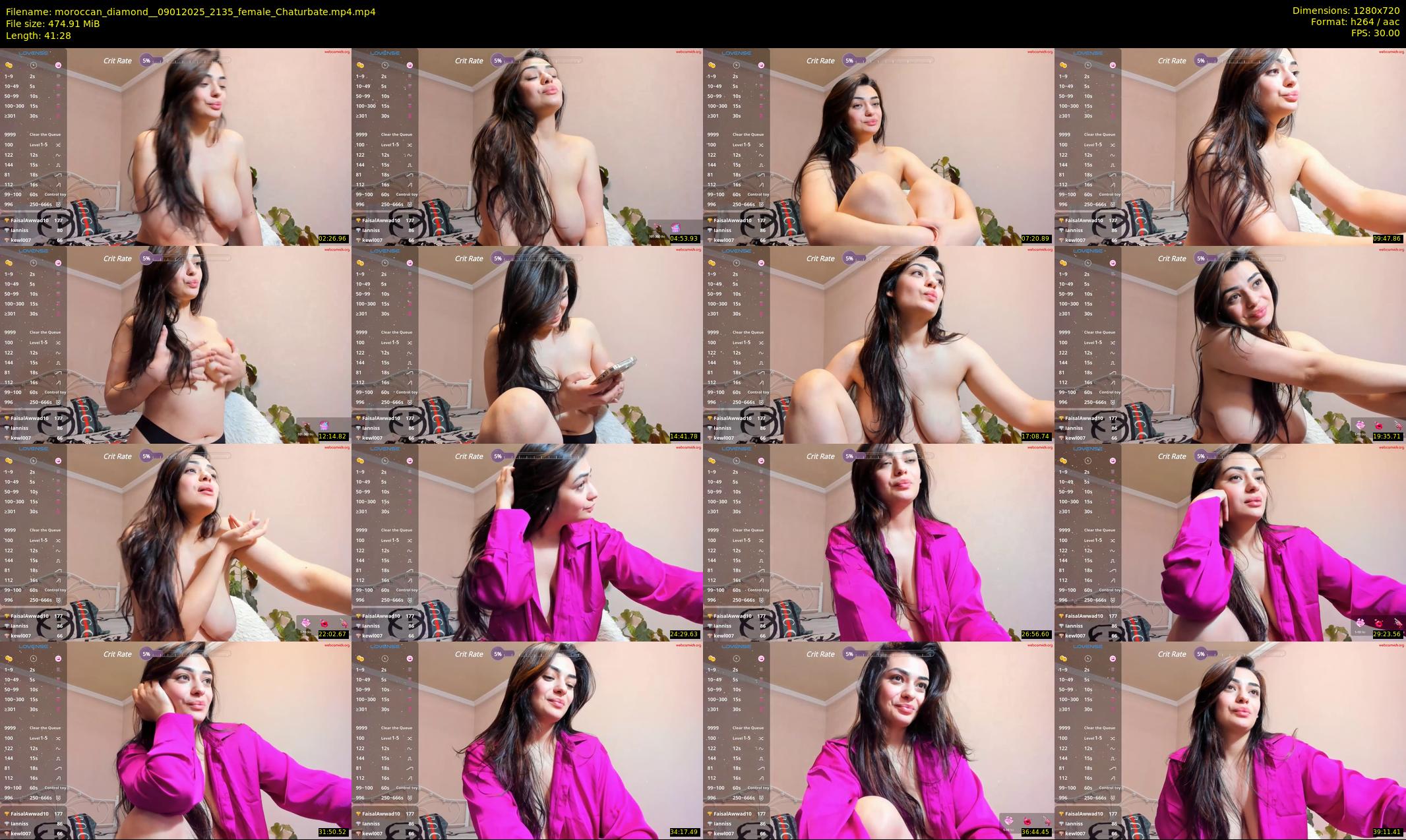 moroccan_diamond_ — 42 minute Chaturbate female cam show recording, 720p, Jan 9, 2025