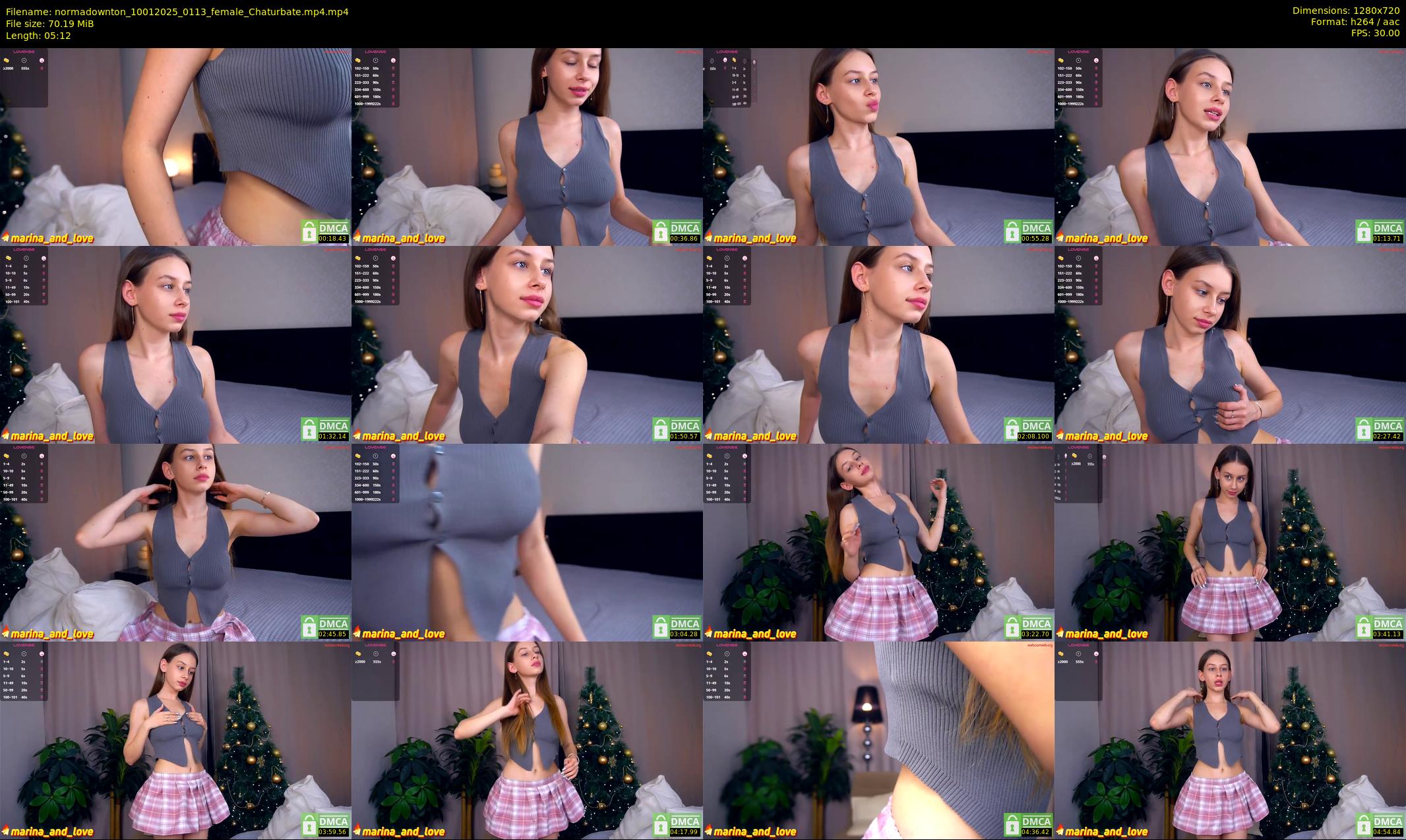 normadownton — 6 minute Chaturbate female cam show recording, 720p, Jan 10, 2025