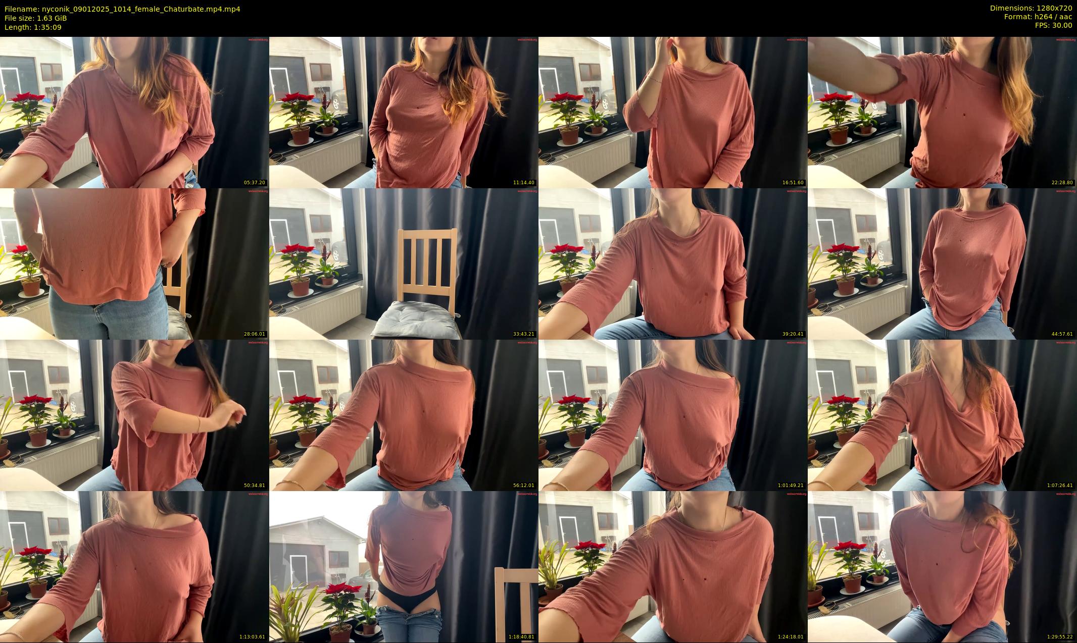 nyconik — 96 minute Chaturbate female cam show recording, 720p, Jan 9, 2025