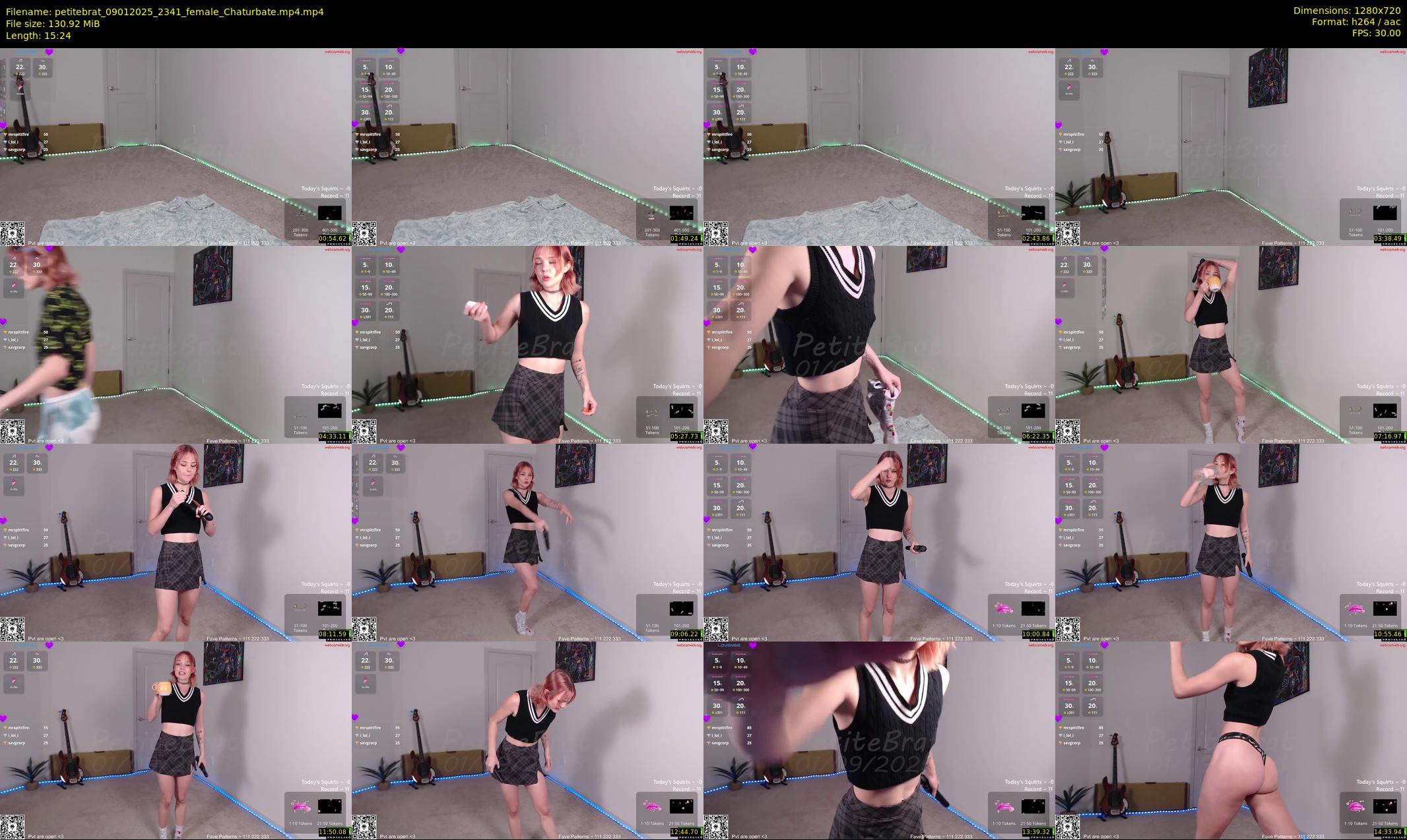 petitebrat — 16 minute Chaturbate female cam show recording, 720p, Jan 9, 2025