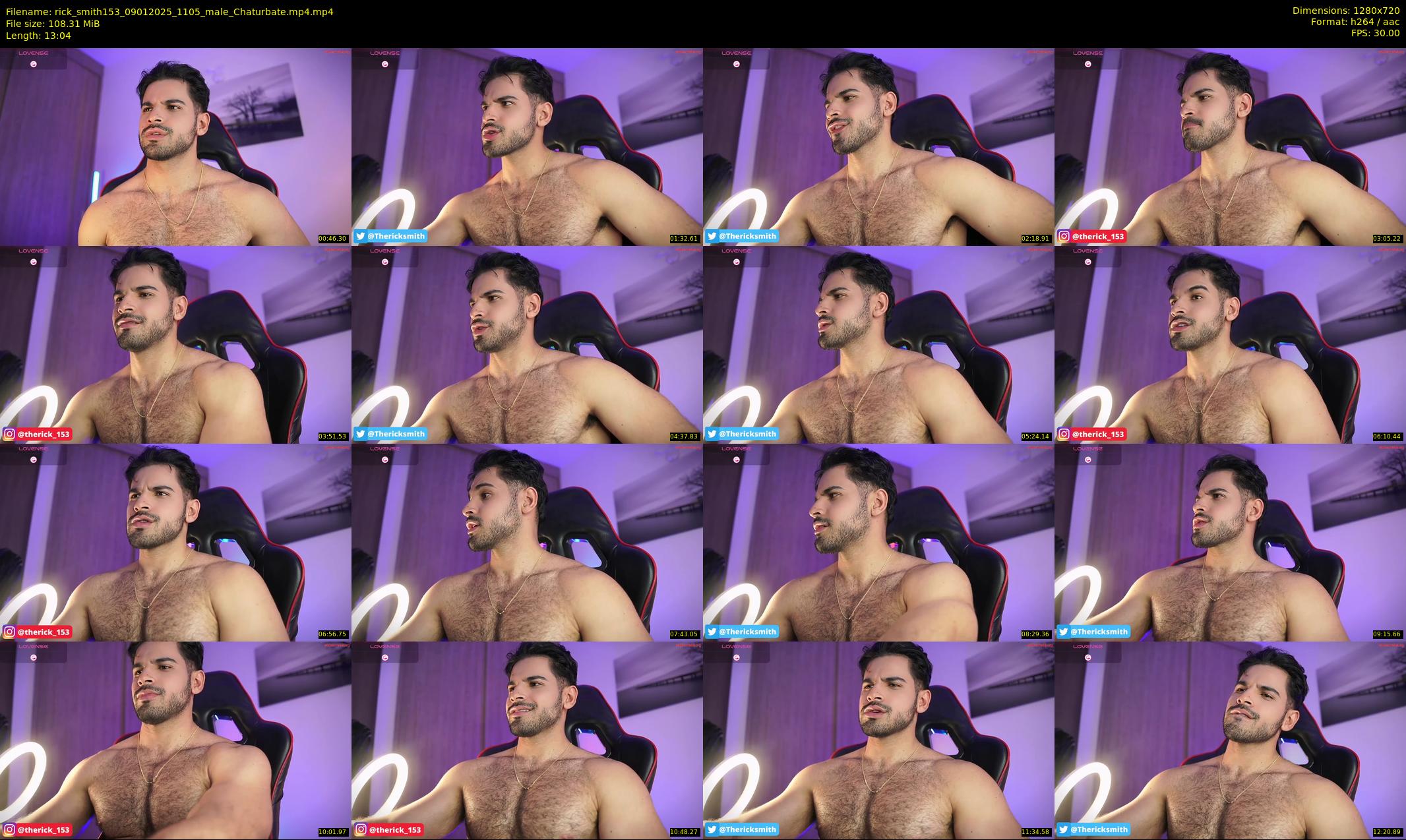 rick_smith153 — 14 minute Chaturbate male cam show recording, 720p, Jan 9, 2025