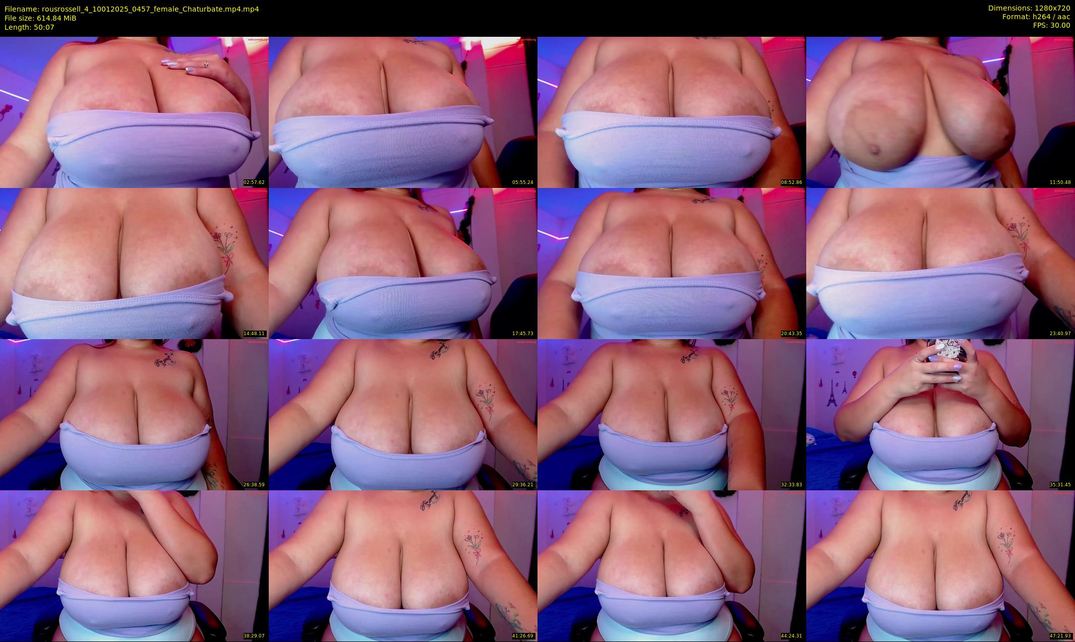 rousrossell_4 — 51 minute Chaturbate female cam show recording, 720p, Jan 10, 2025