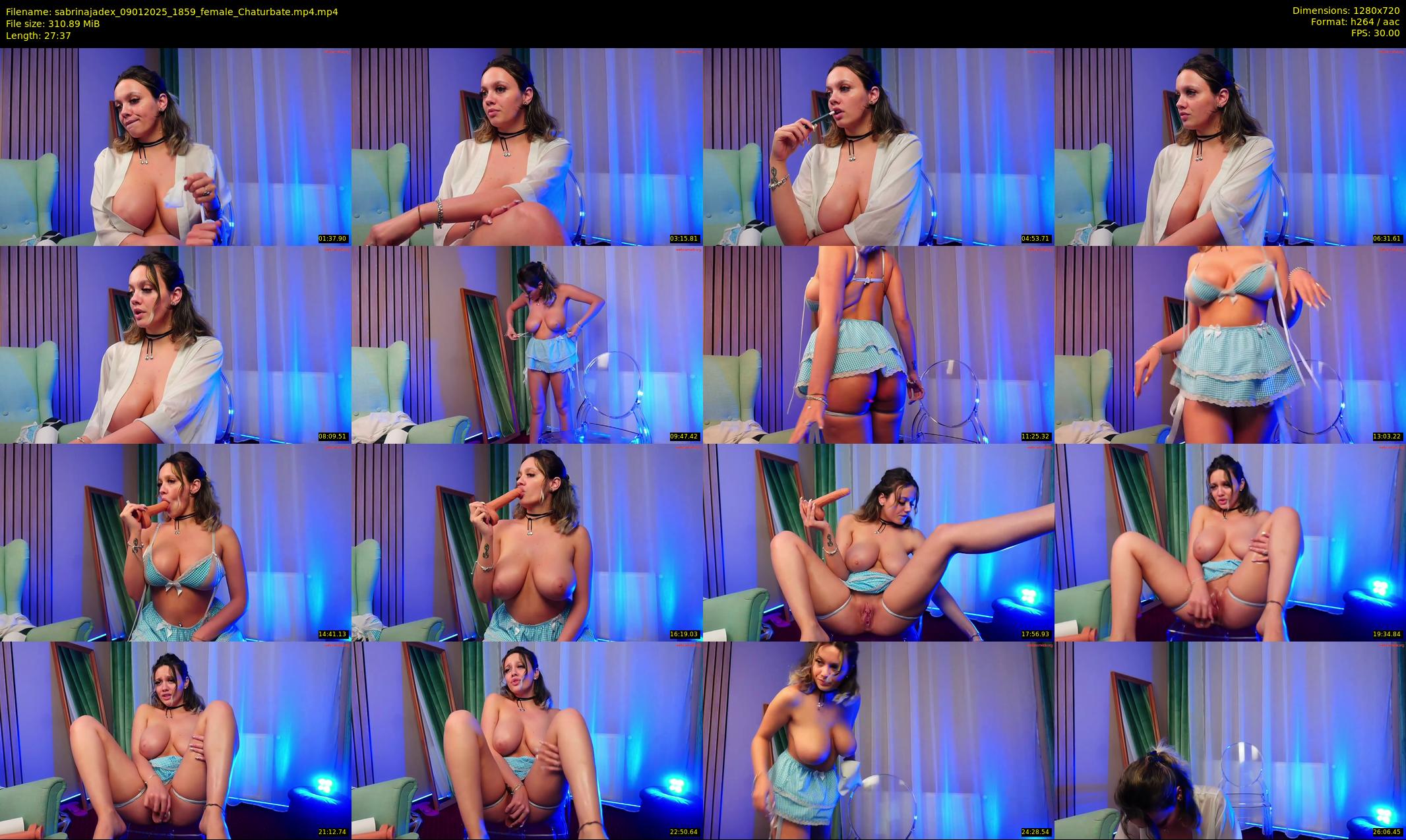 sabrinajadex — 28 minute Chaturbate female cam show recording, 720p, Jan 9, 2025