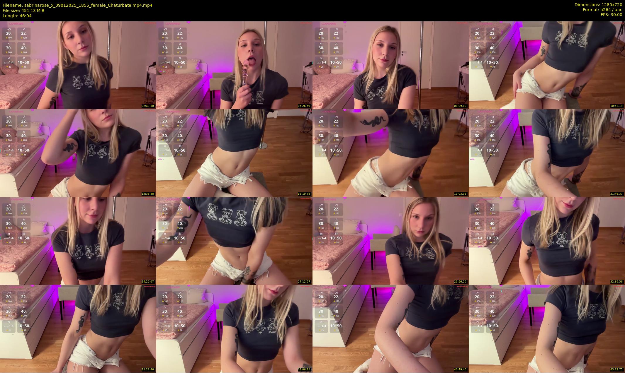 sabrinarose_x — 47 minute Chaturbate female cam show recording, 720p, Jan 9, 2025