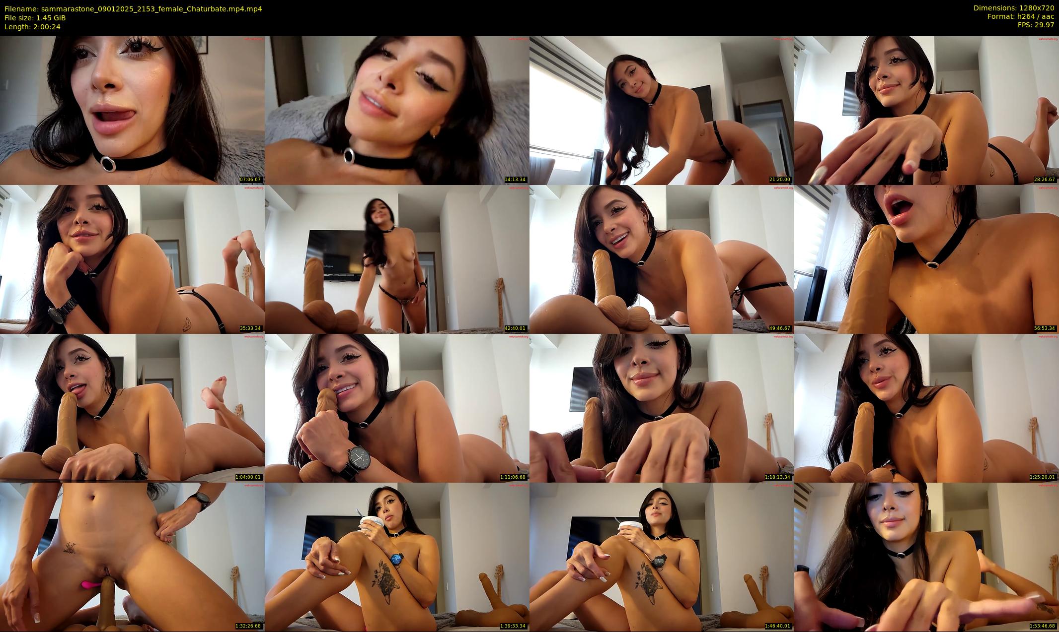 sammarastone — 121 minute Chaturbate female cam show recording, 720p, Jan 9, 2025