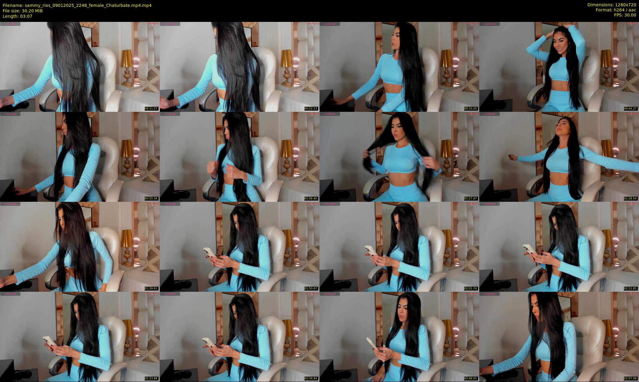 sammy_rios — 4 minute Chaturbate female cam show recording, 720p, Jan 9, 2025