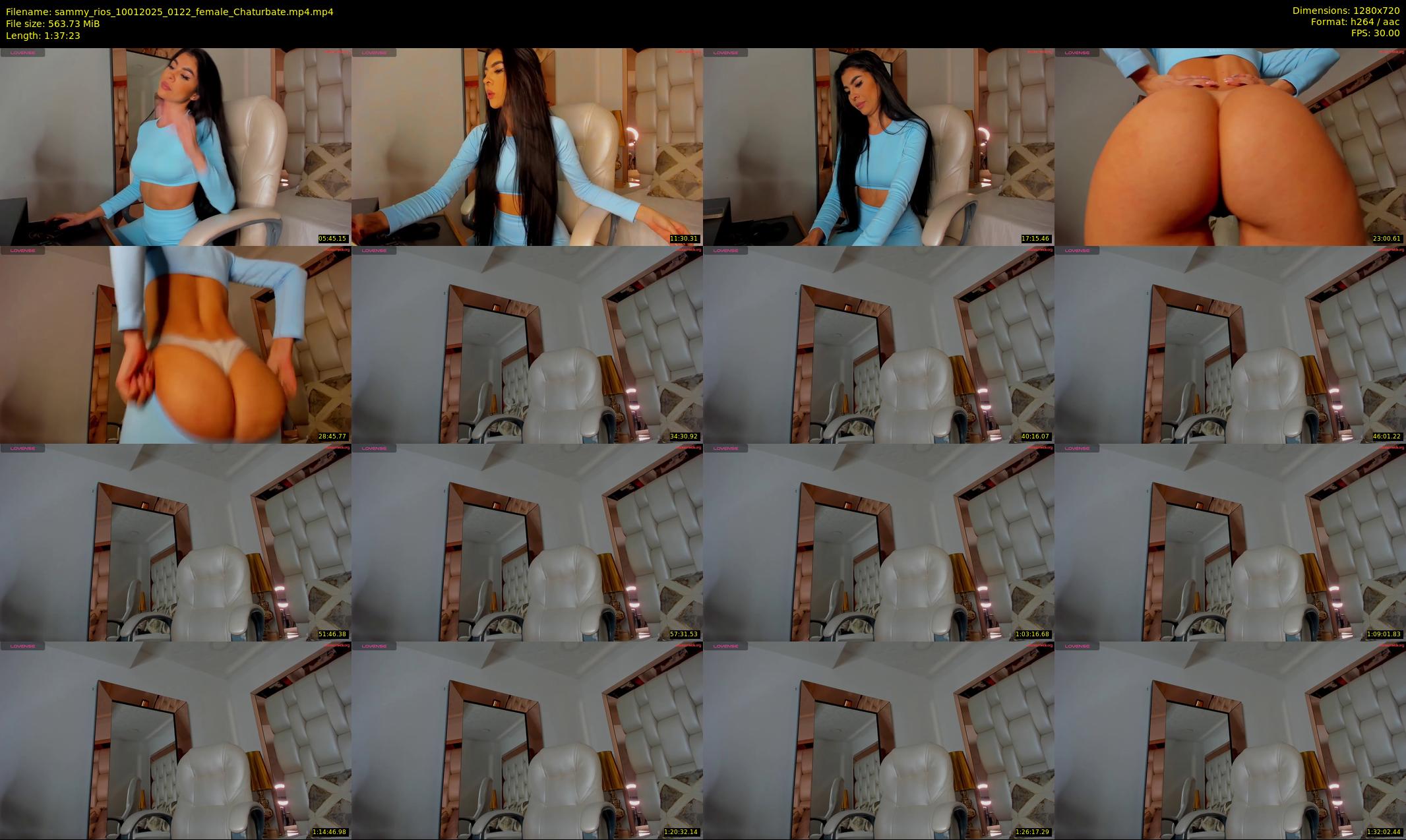 sammy_rios — 98 minute Chaturbate female cam show recording, 720p, Jan 10, 2025