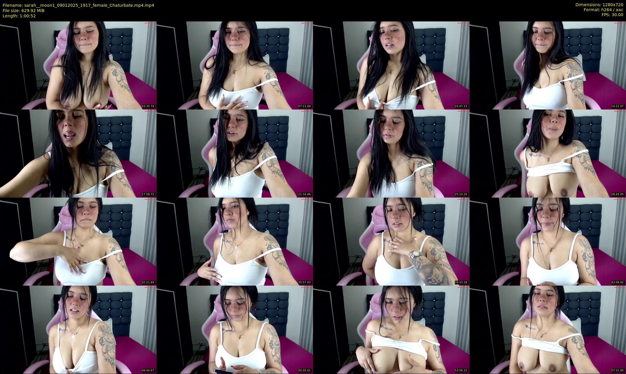 sarah__moon1 — 61 minute Chaturbate female cam show recording, 720p, Jan 9, 2025