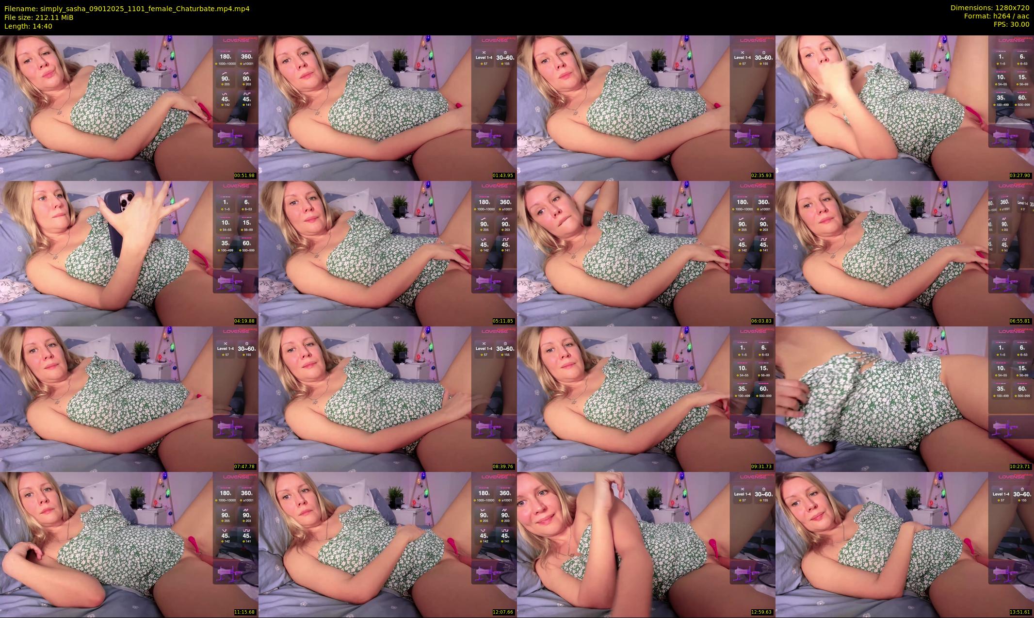 simply_sasha — 15 minute Chaturbate female cam show recording, 720p, Jan 9, 2025
