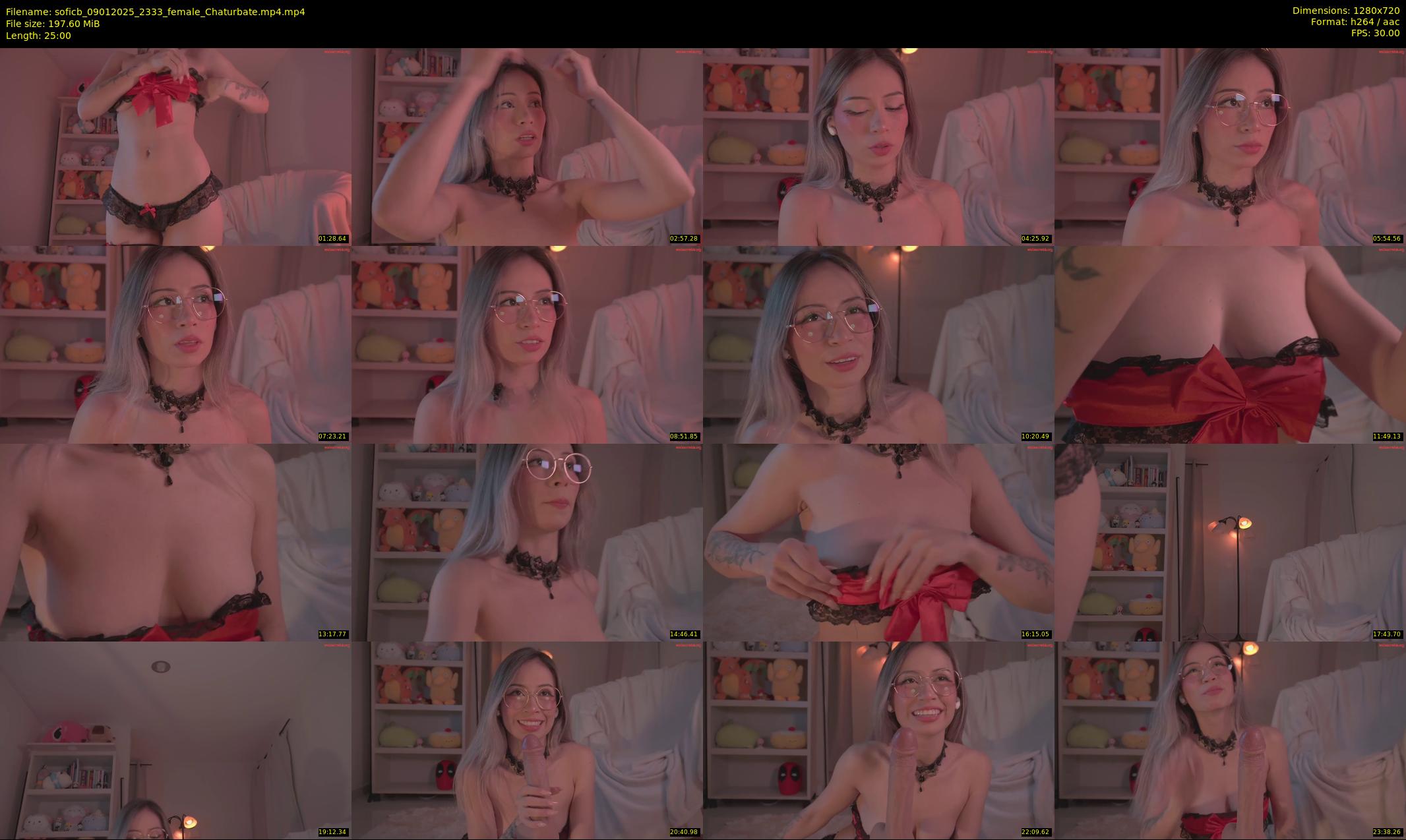 soficb — 25 minute Chaturbate female cam show recording, 720p, Jan 9, 2025