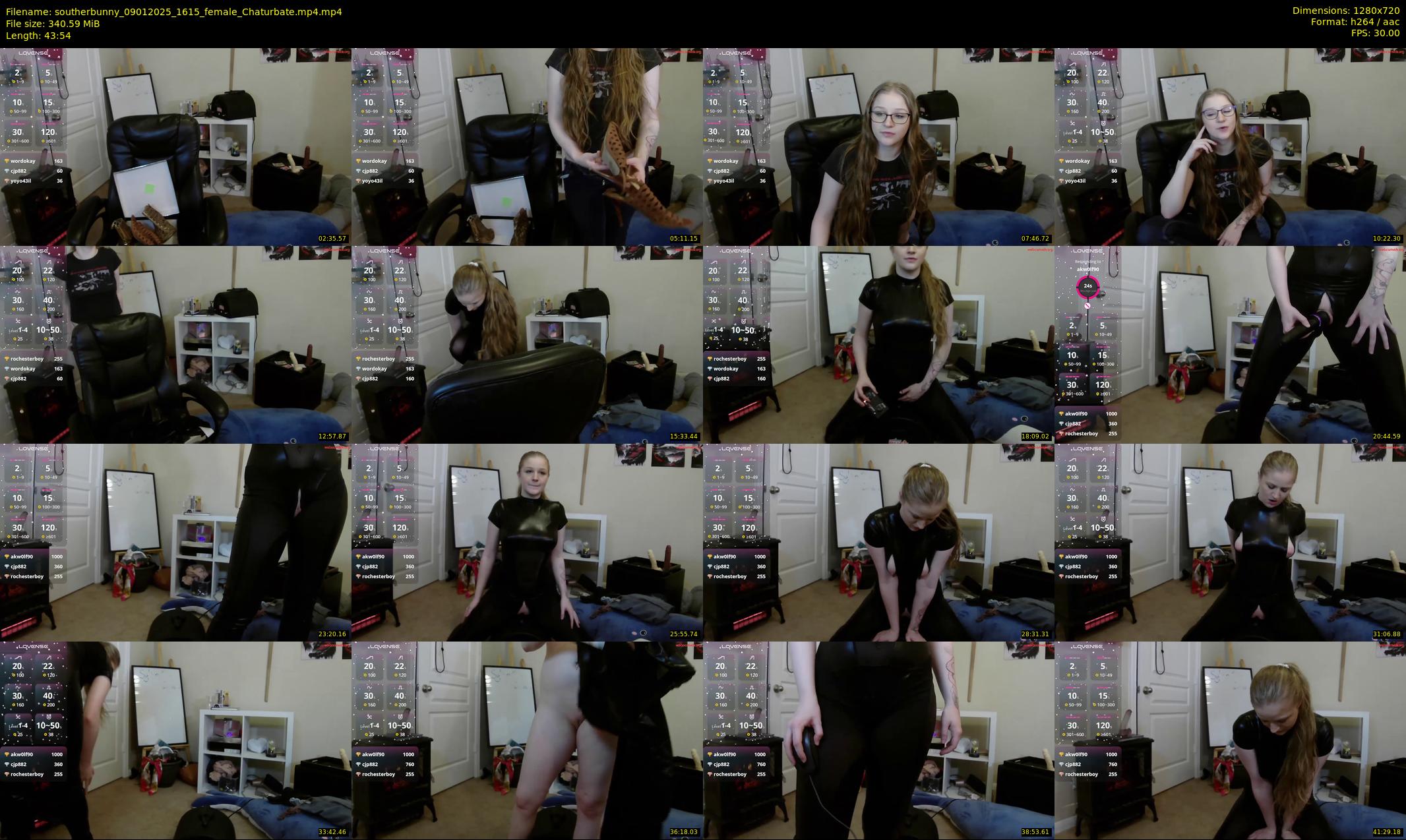 southerbunny — 44 minute Chaturbate female cam show recording, 720p, Jan 9, 2025