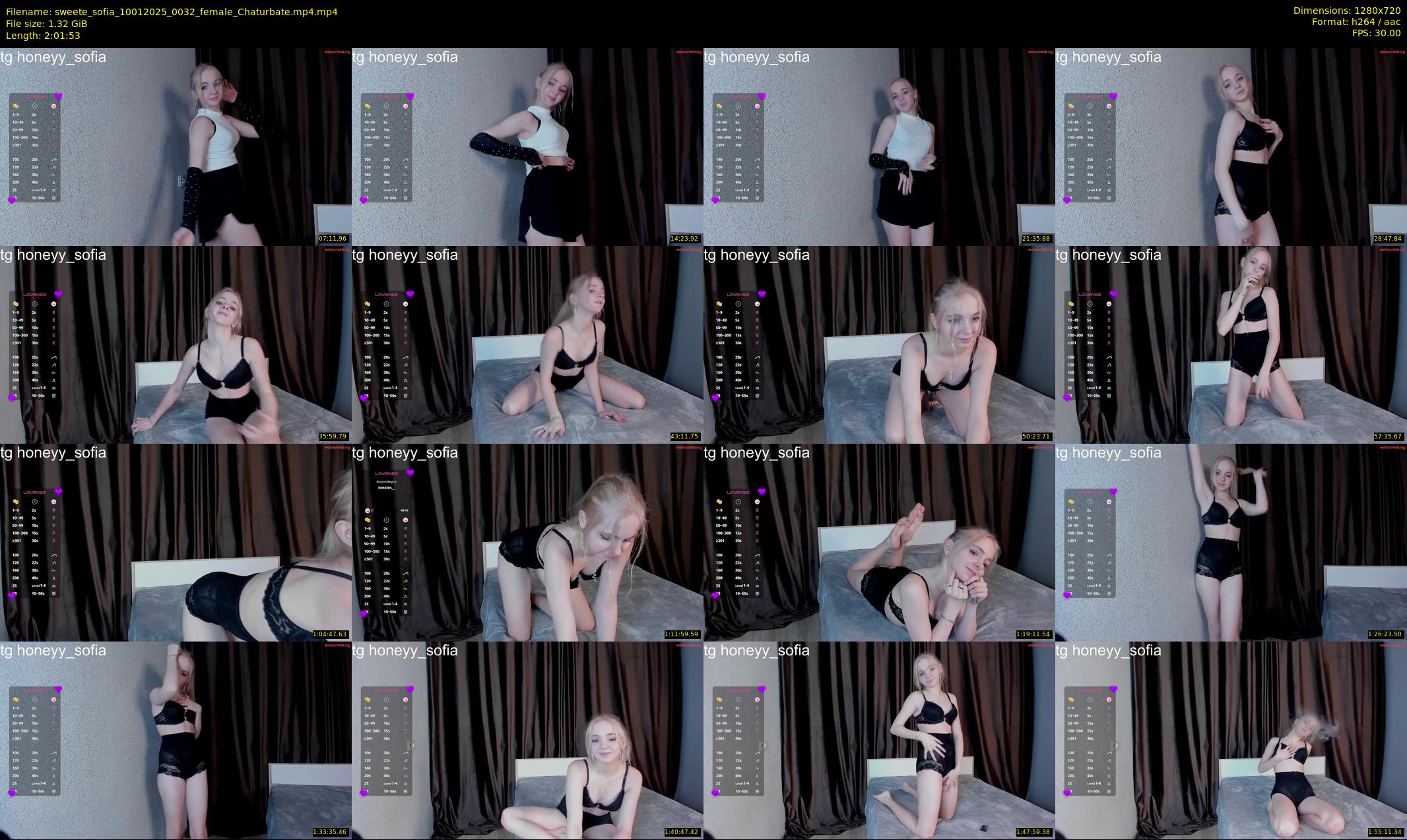 sweete_sofia — 122 minute Chaturbate female cam show recording, 720p, Jan 10, 2025