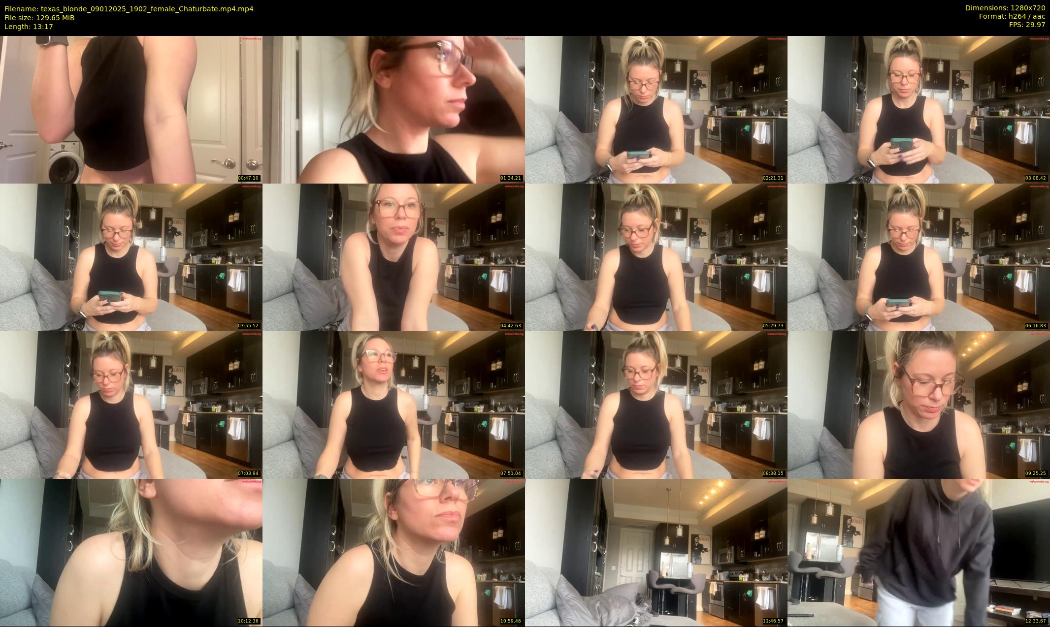 texas_blonde — 14 minute Chaturbate female cam show recording, 720p, Jan 9, 2025