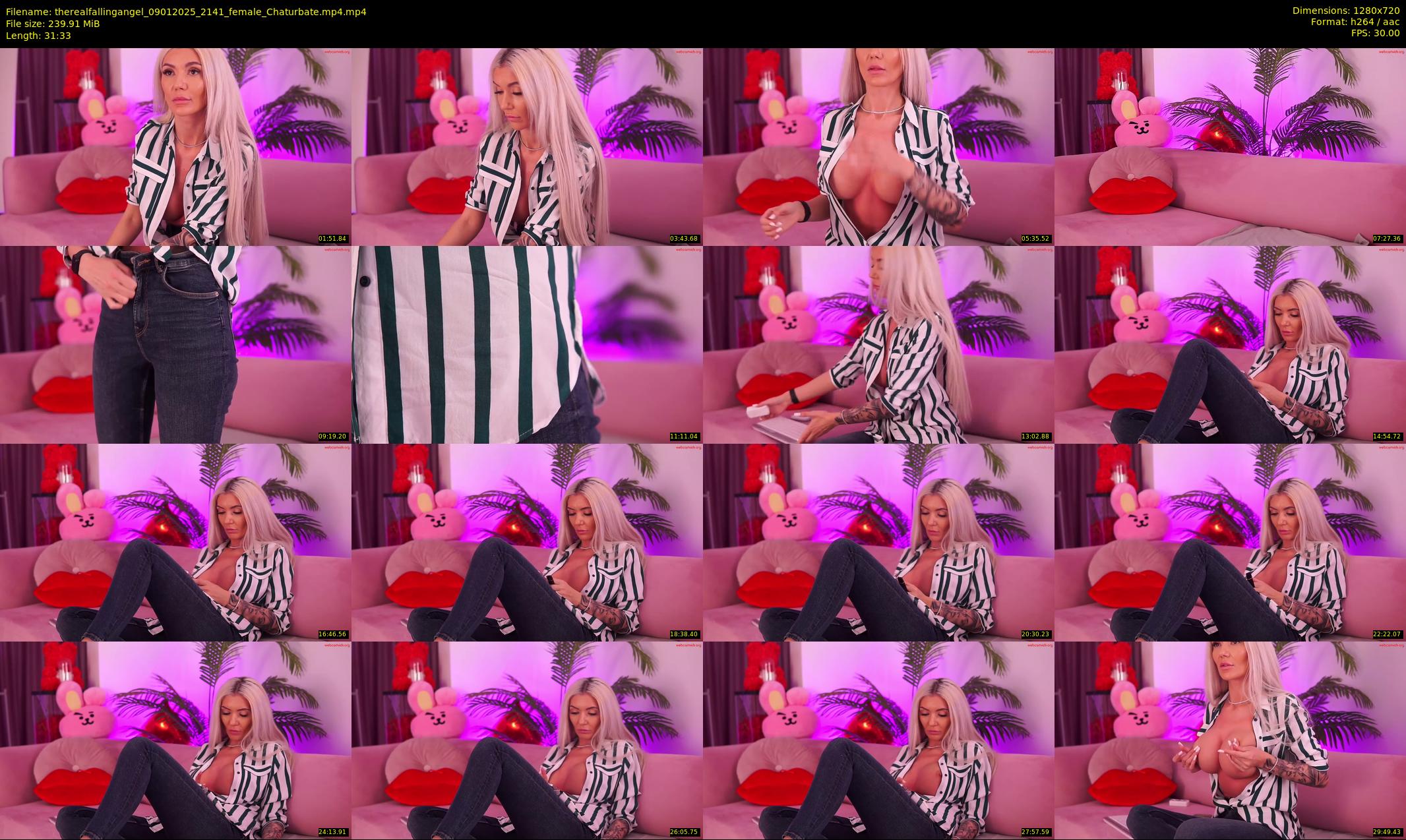therealfallingangel — 32 minute Chaturbate female cam show recording, 720p, Jan 9, 2025