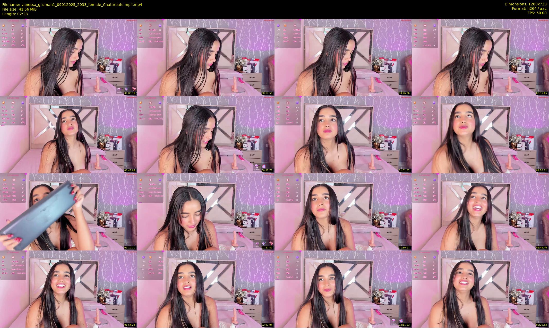 vanessa_guzman1 — 3 minute Chaturbate female cam show recording, 720p, Jan 9, 2025