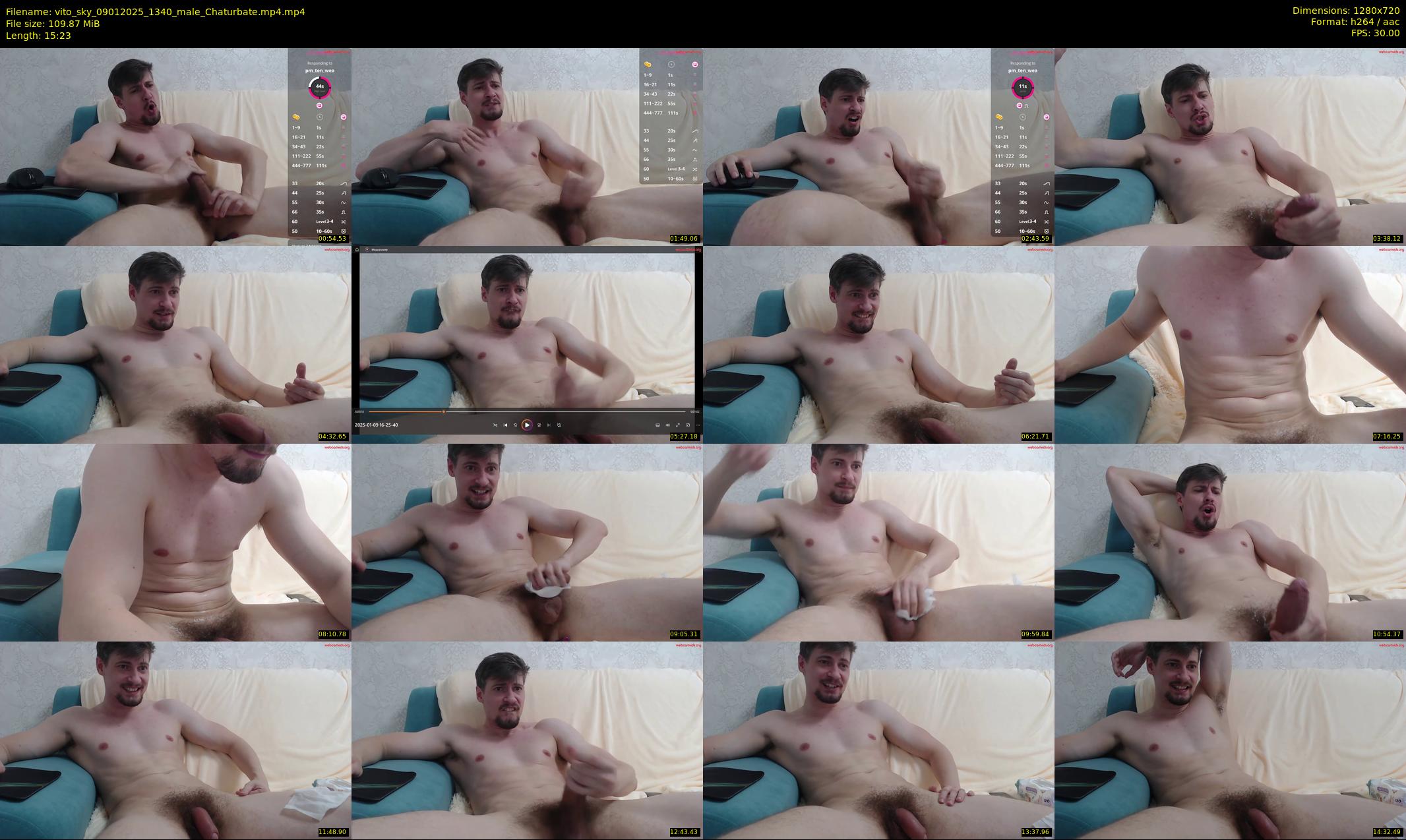 vito_sky — 16 minute Chaturbate male cam show recording, 720p, Jan 9, 2025