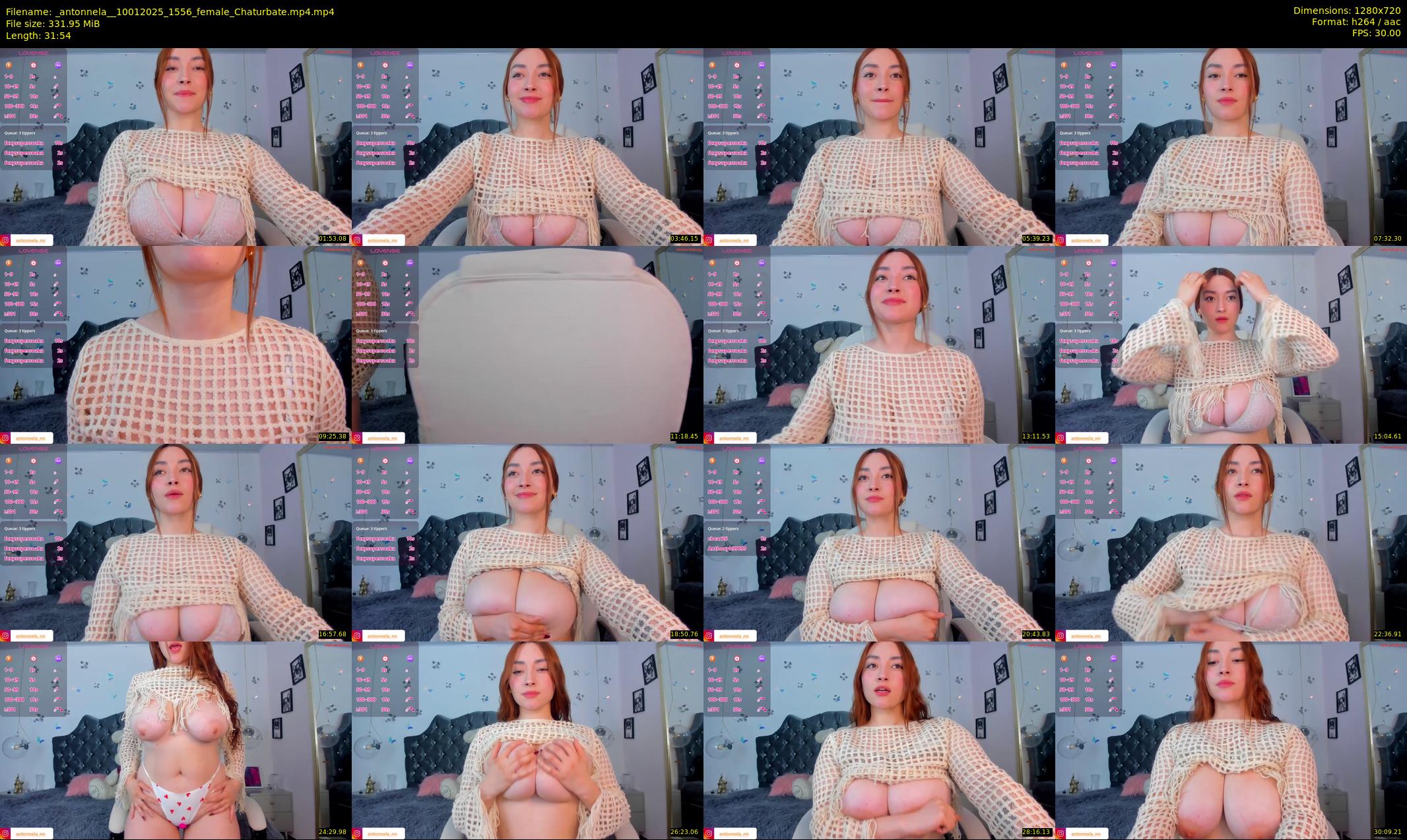 _antonnela_ — 32 minute Chaturbate female cam show recording, 720p, Jan 10, 2025