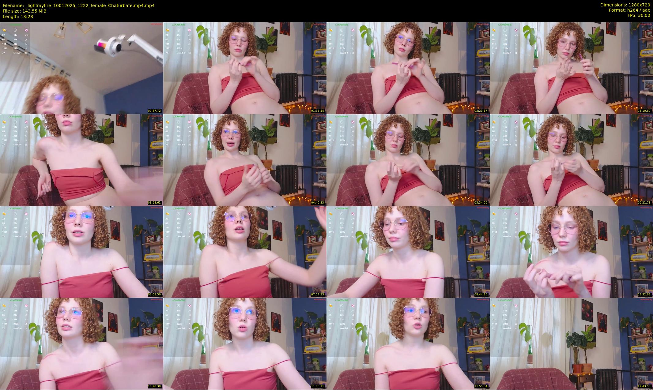 _lightmyfire — 14 minute Chaturbate female cam show recording, 720p, Jan 10, 2025