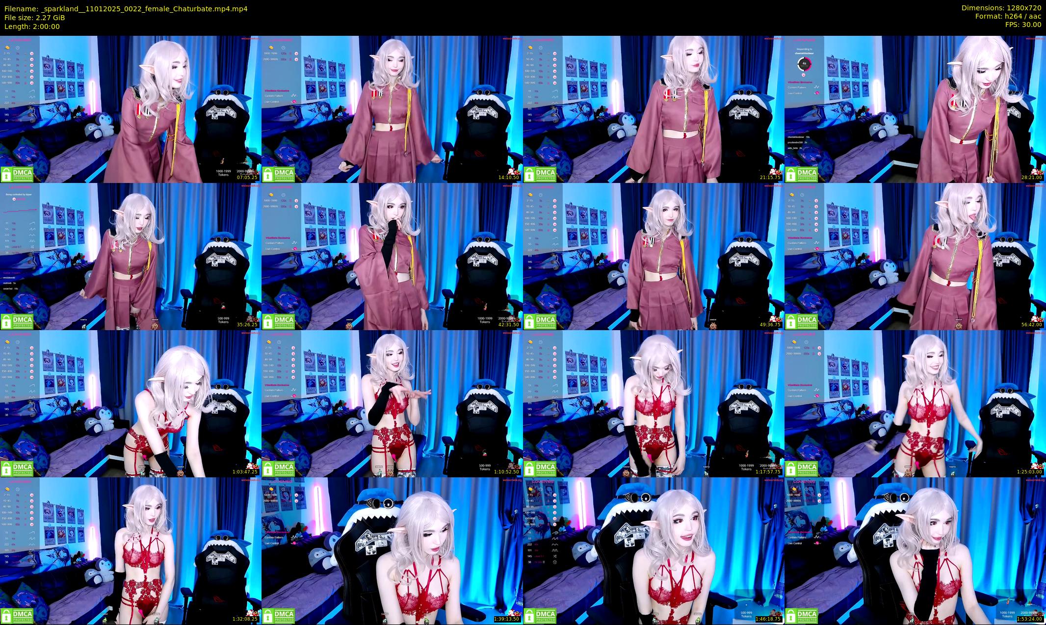 _sparkland_ — 120 minute Chaturbate female cam show recording, 720p, Jan 11, 2025