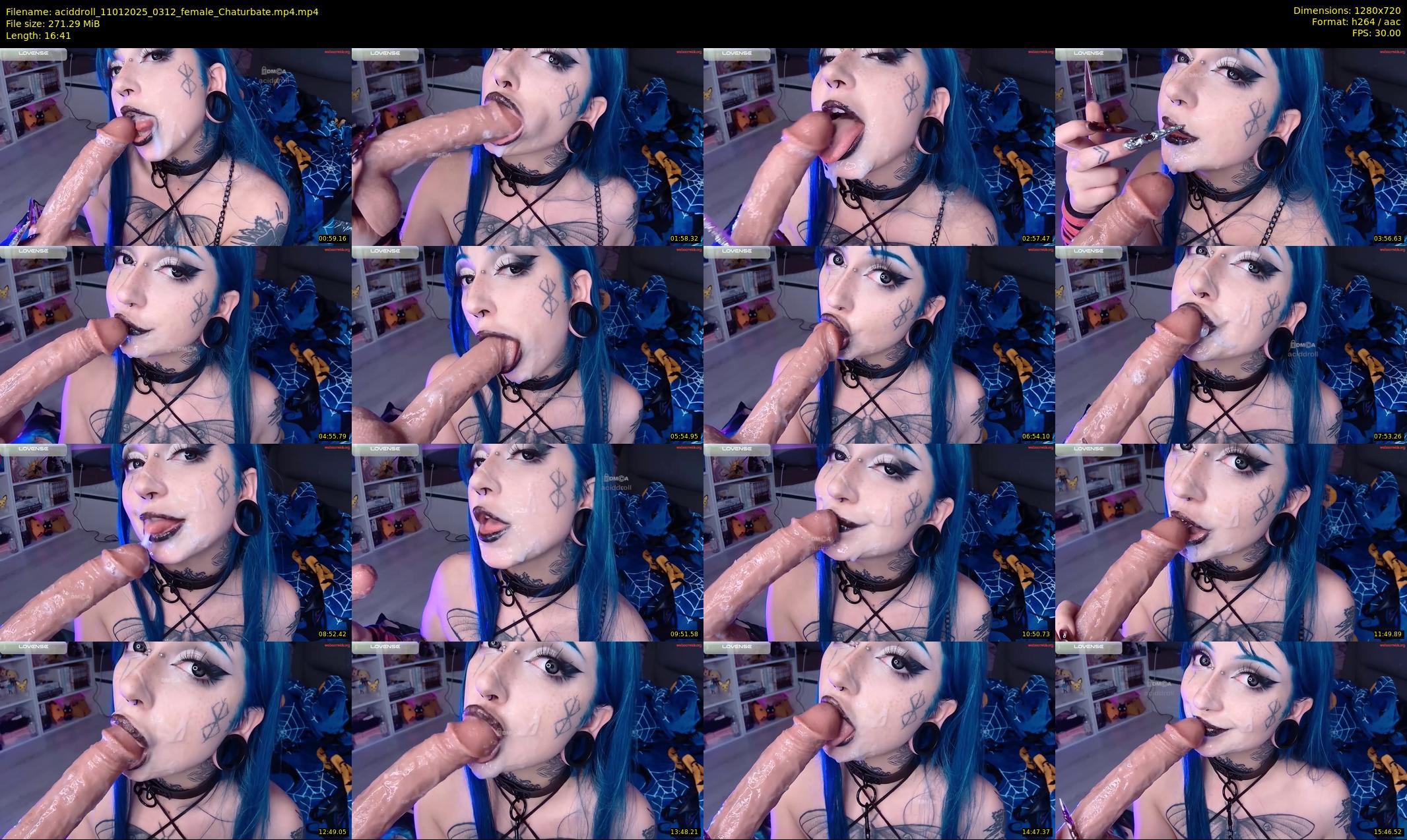 aciddroll — 17 minute Chaturbate female cam show recording, 720p, Jan 11, 2025