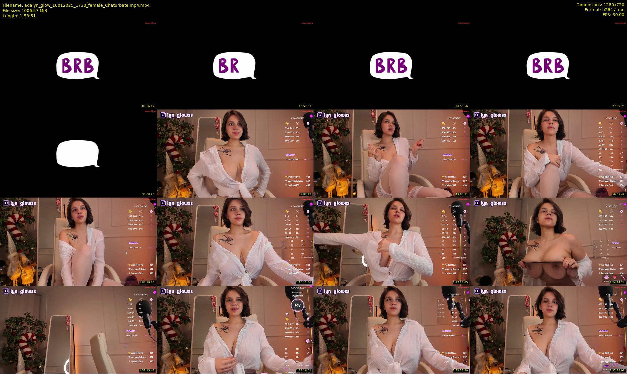 adalyn_glow — 119 minute Chaturbate female cam show recording, 720p, Jan 10, 2025