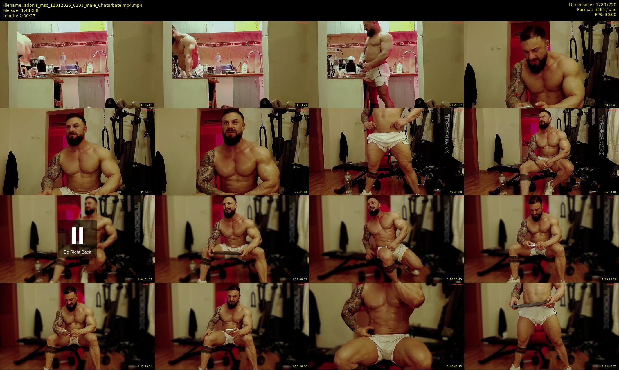 adonis_msc — 121 minute Chaturbate male cam show recording, 720p, Jan 11, 2025