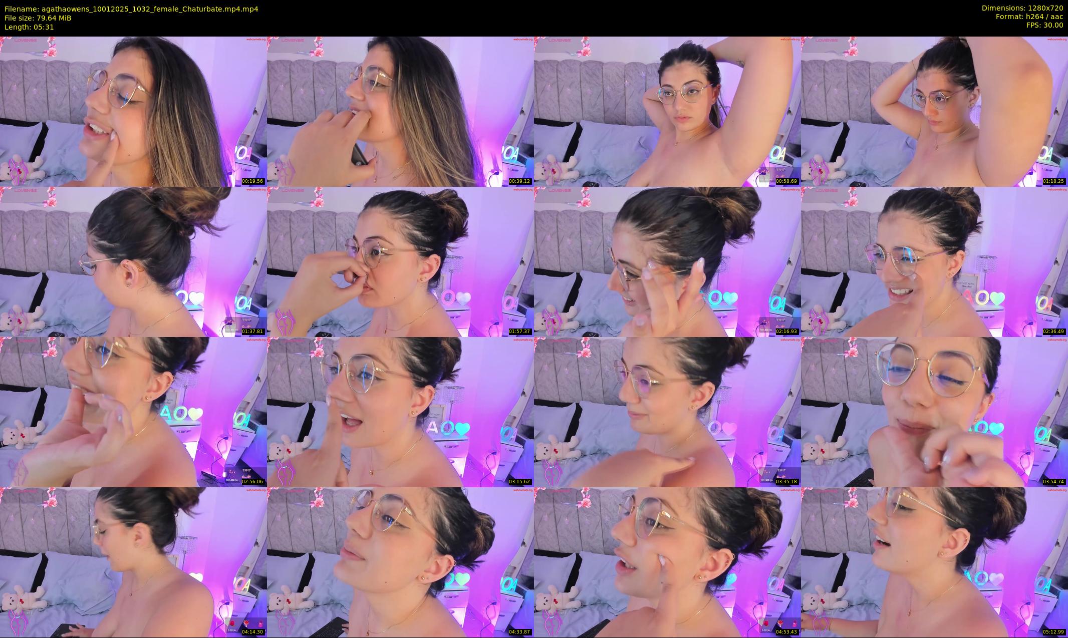 agathaowens — 6 minute Chaturbate female cam show recording, 720p, Jan 10, 2025