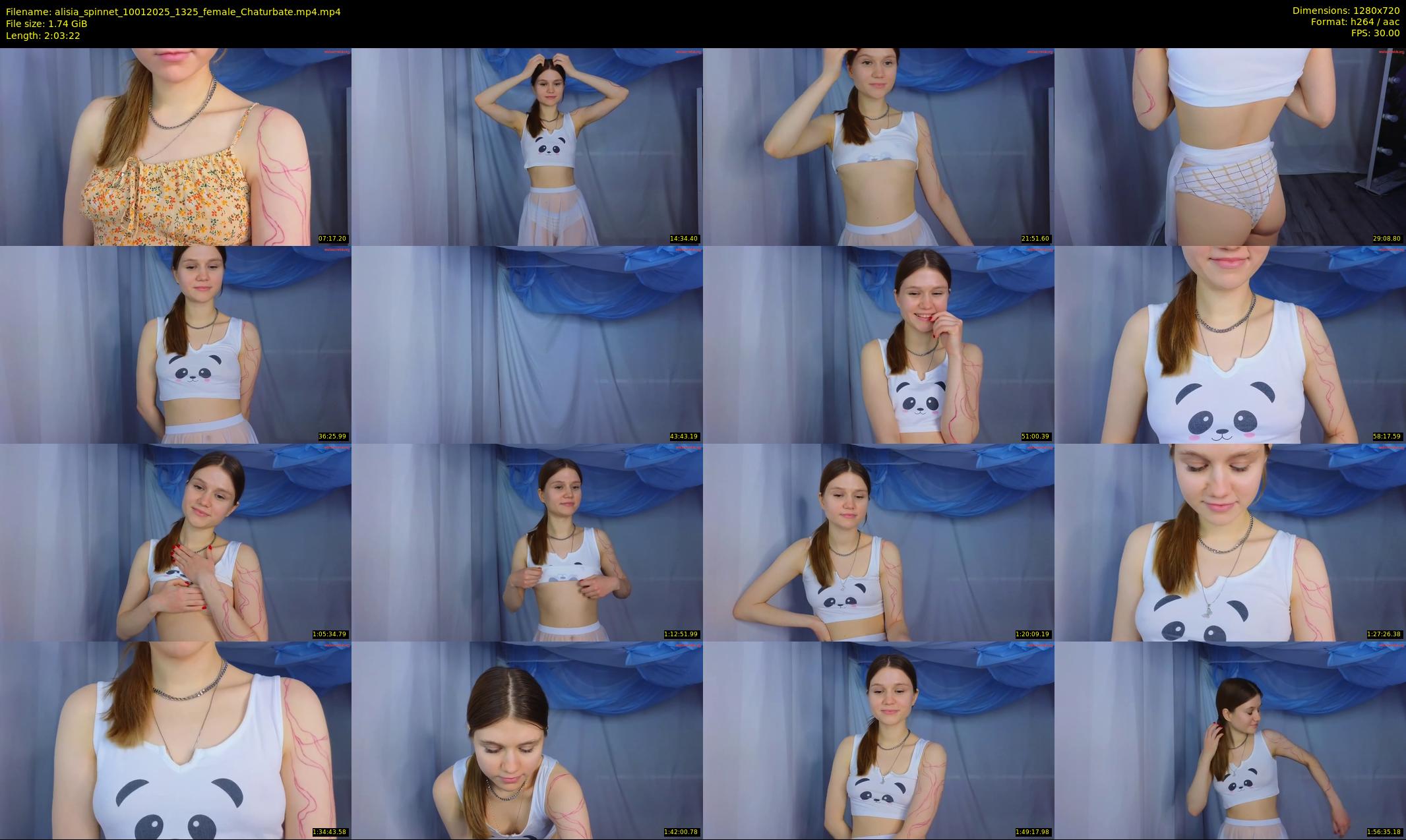 alisia_spinnet — 124 minute Chaturbate female cam show recording, 720p, Jan 10, 2025