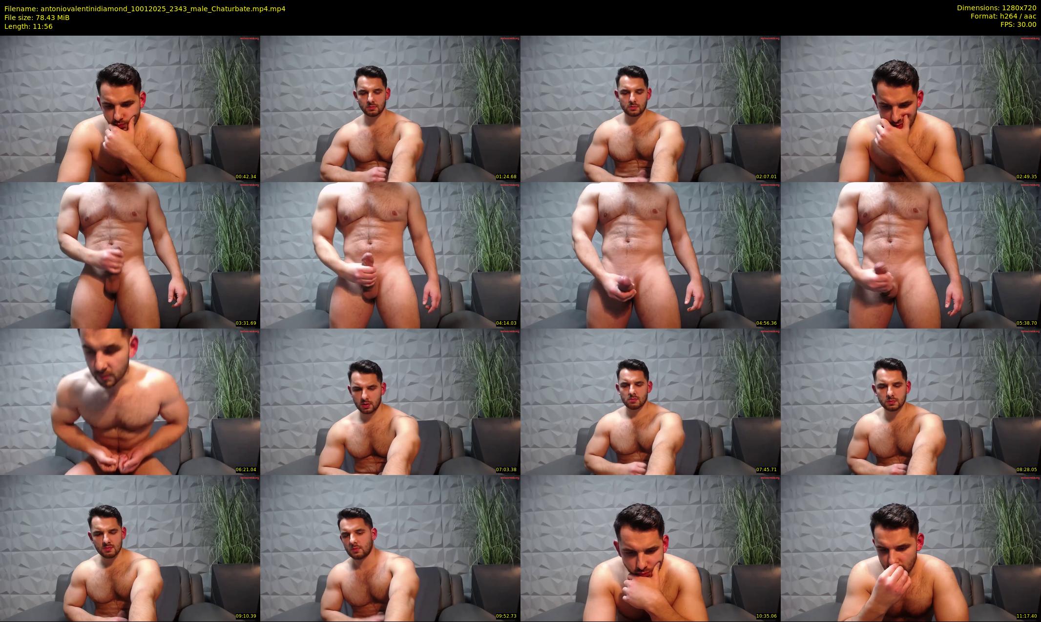 antoniovalentinidiamond — 12 minute Chaturbate male cam show recording, 720p, Jan 10, 2025