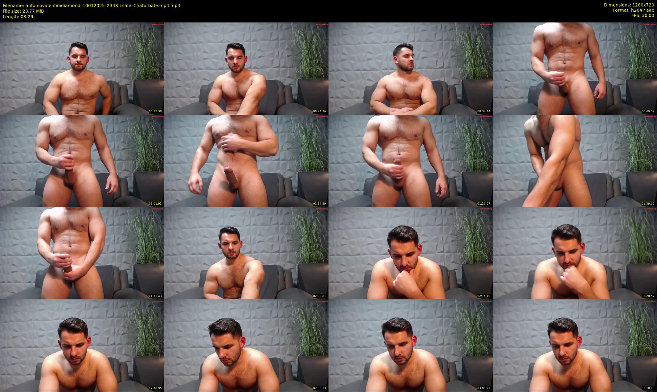 antoniovalentinidiamond — 4 minute Chaturbate male cam show recording, 720p, Jan 10, 2025