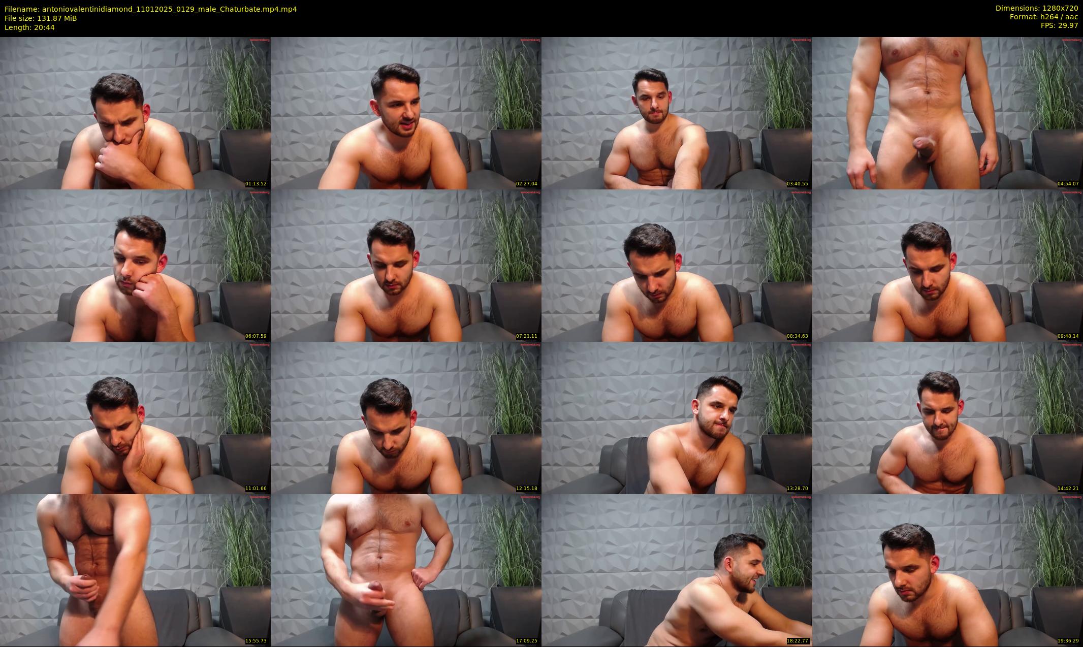 antoniovalentinidiamond — 21 minute Chaturbate male cam show recording, 720p, Jan 11, 2025