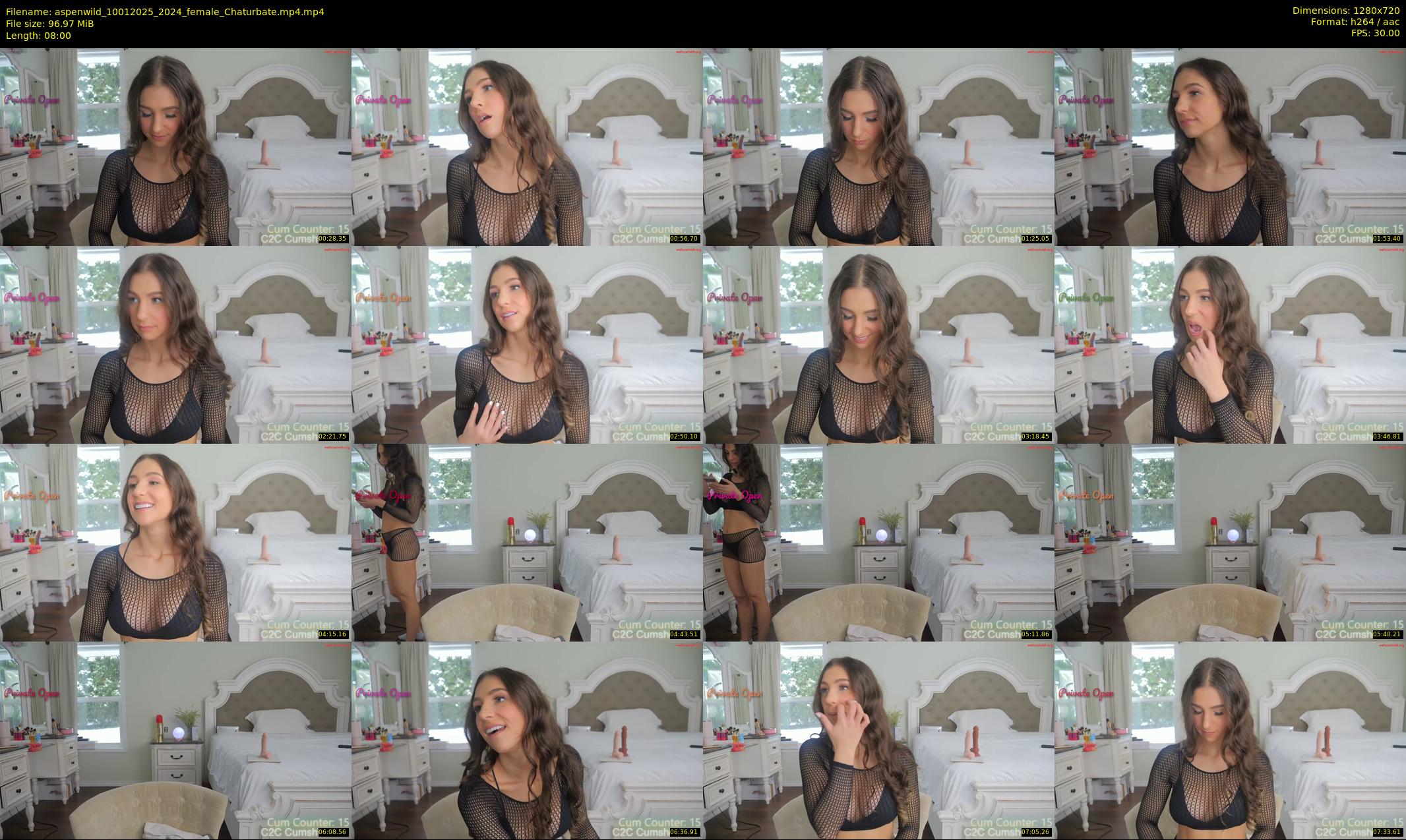aspenwild — 8 minute Chaturbate female cam show recording, 720p, Jan 10, 2025