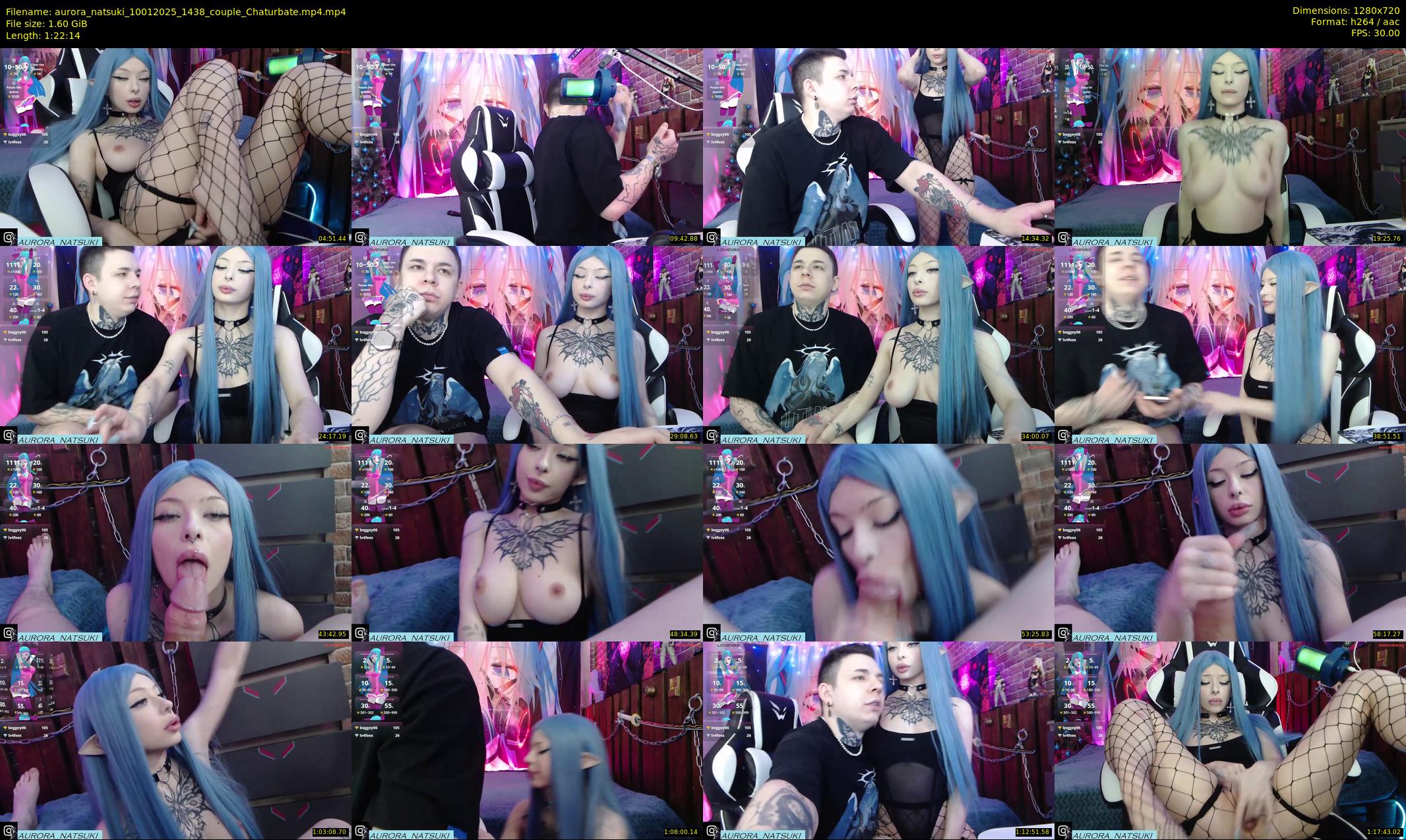 aurora_natsuki — 83 minute Chaturbate couple cam show recording, 720p, Jan 10, 2025