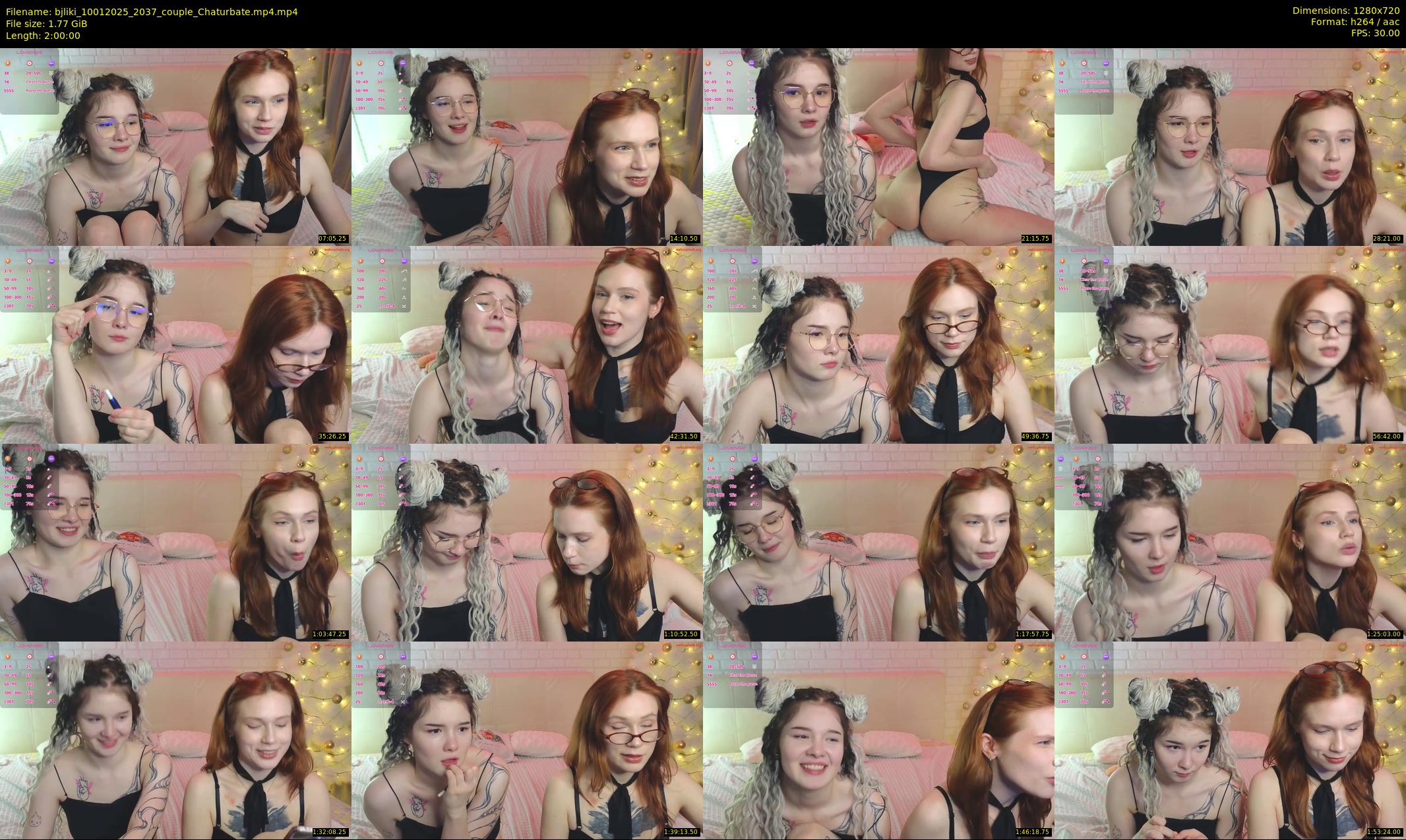 bjliki — 120 minute Chaturbate couple cam show recording, 720p, Jan 10, 2025