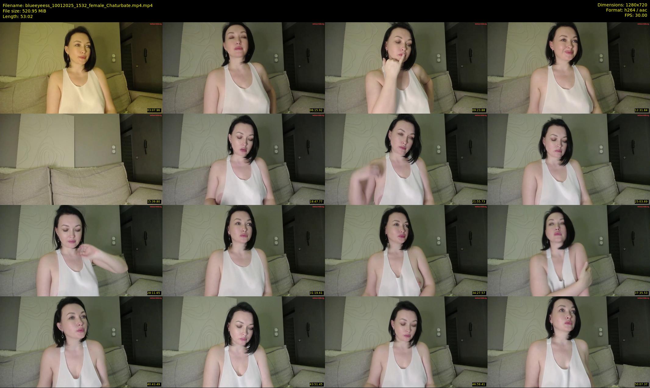 blueeyeess — 54 minute Chaturbate female cam show recording, 720p, Jan 10, 2025