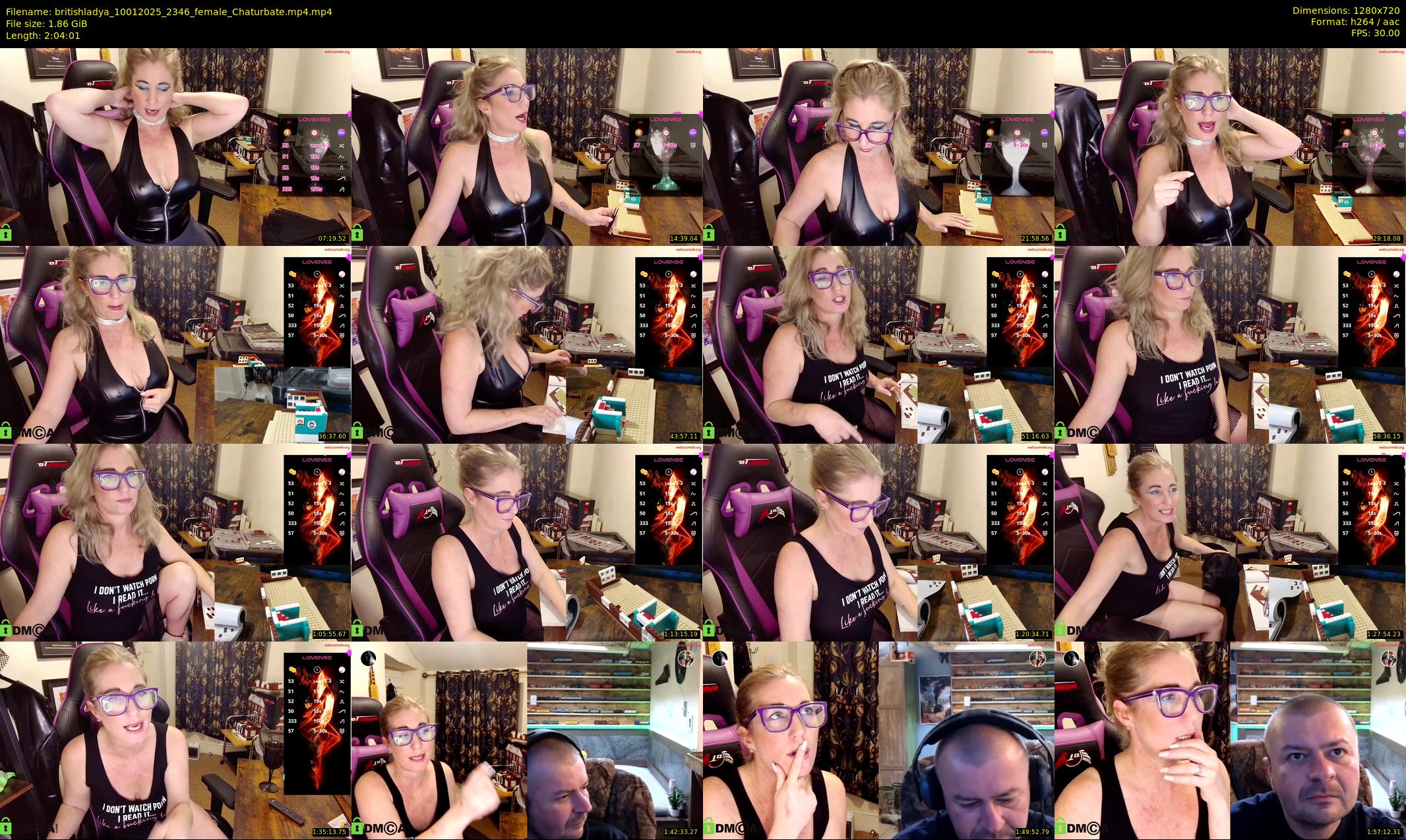 britishladya — 125 minute Chaturbate female cam show recording, 720p, Jan 10, 2025
