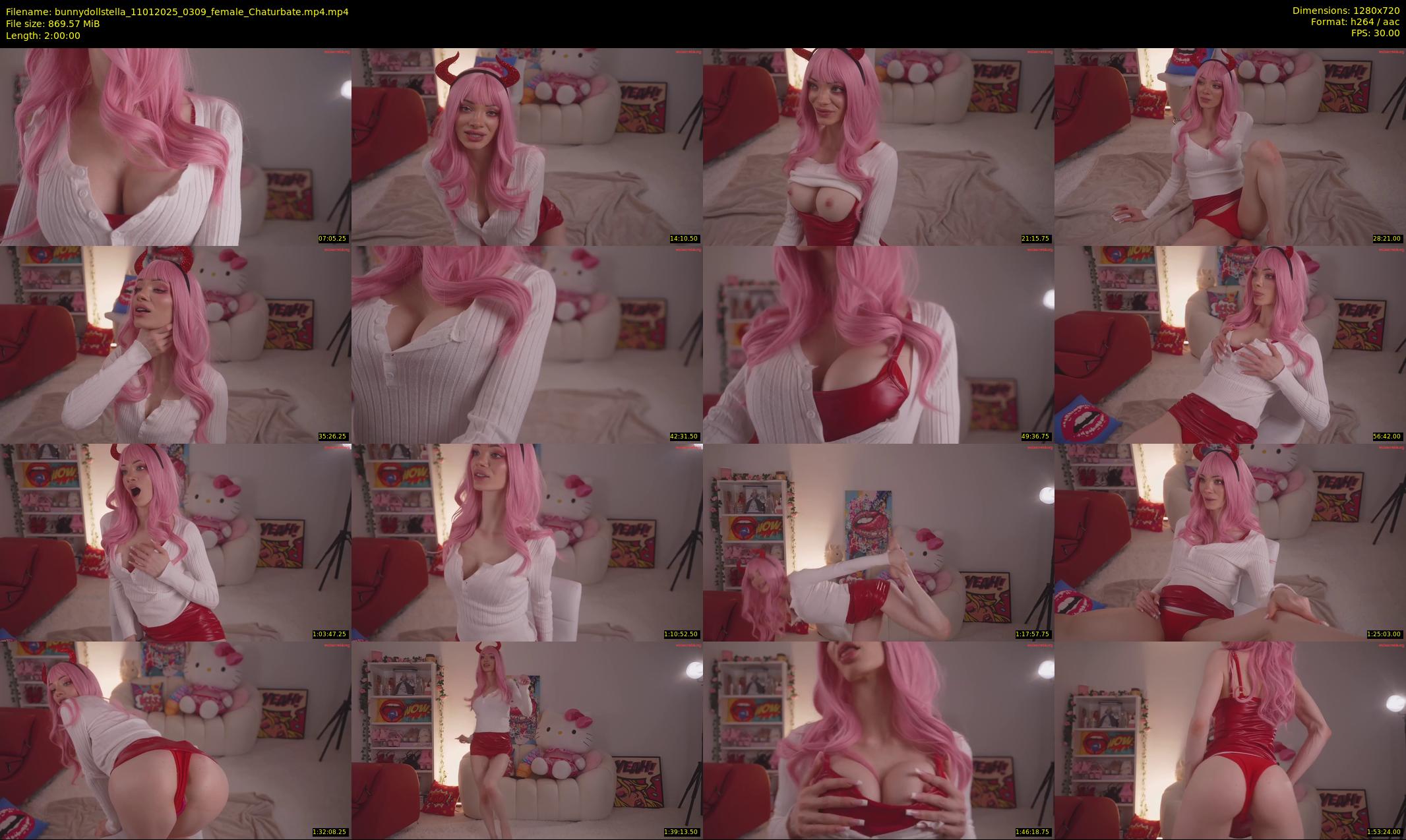 bunnydollstella — 120 minute Chaturbate female cam show recording, 720p, Jan 11, 2025