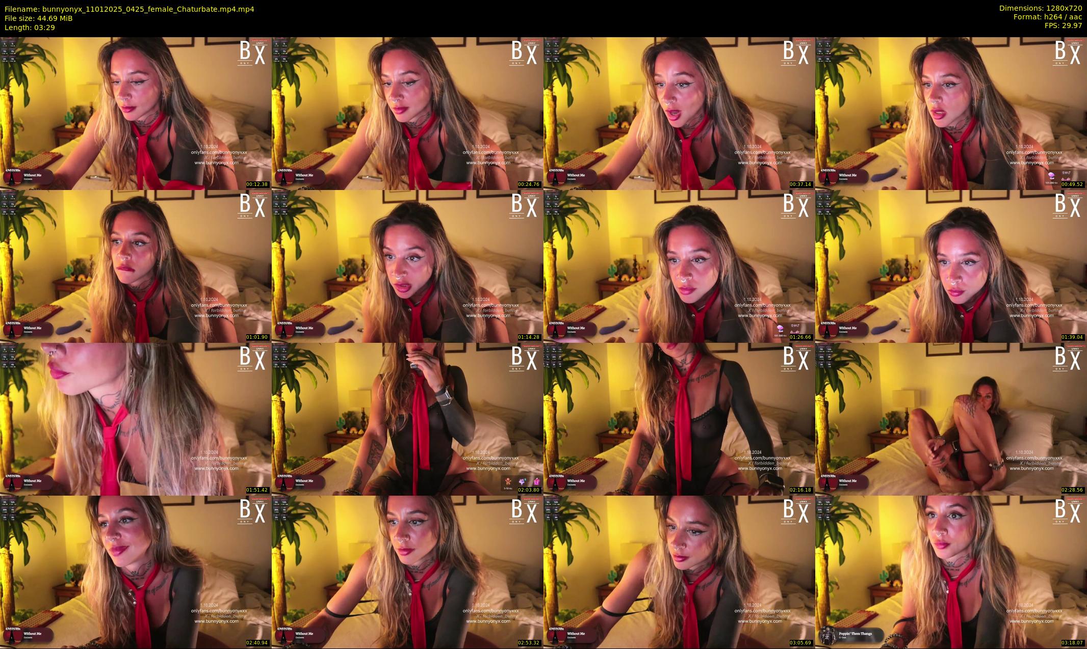 bunnyonyx — 4 minute Chaturbate female cam show recording, 720p, Jan 11, 2025