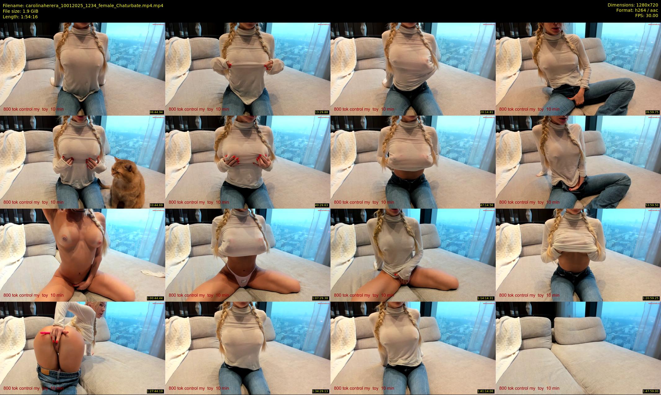 carolinaherera — 115 minute Chaturbate female cam show recording, 720p, Jan 10, 2025