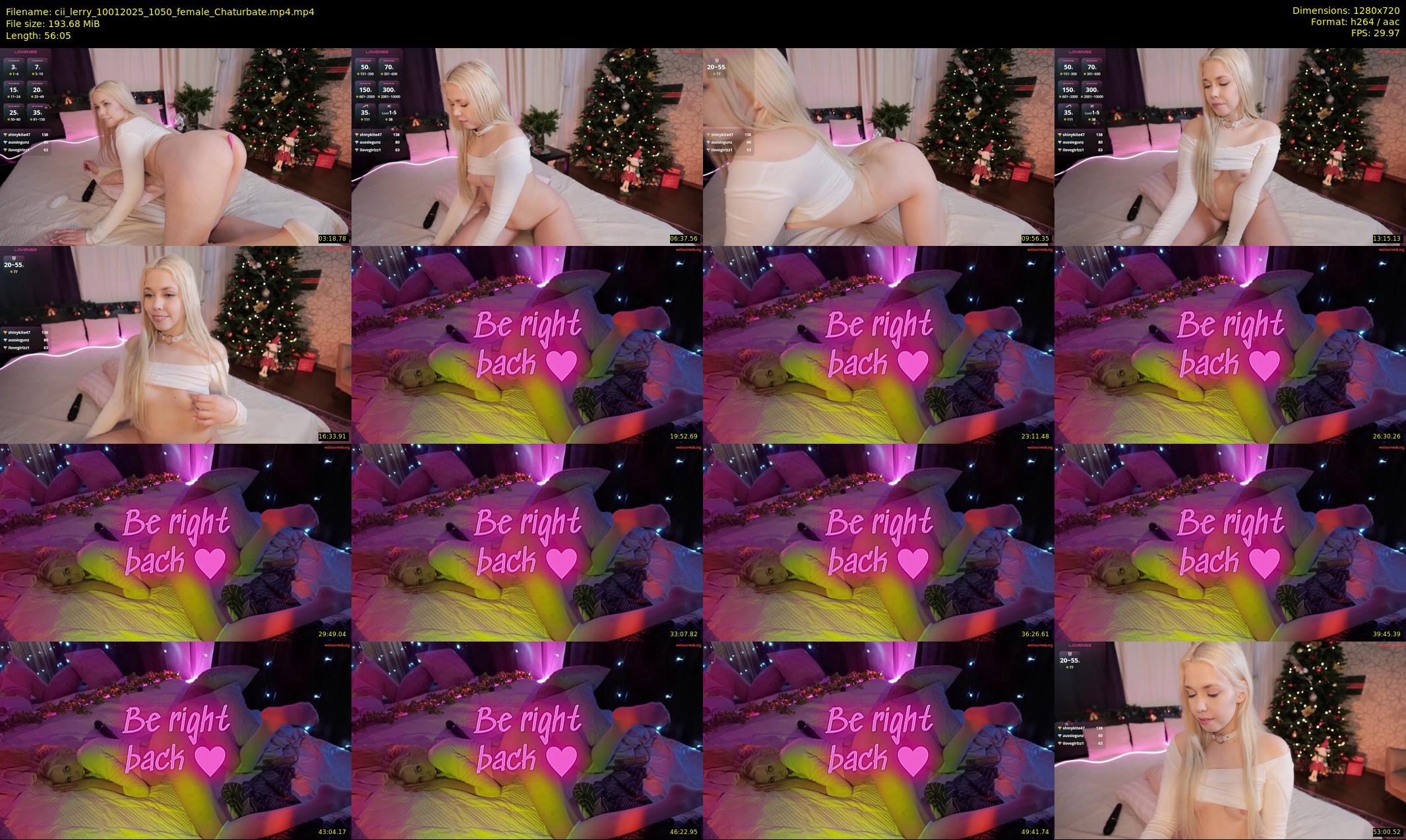 cii_lerry — 57 minute Chaturbate female cam show recording, 720p, Jan 10, 2025