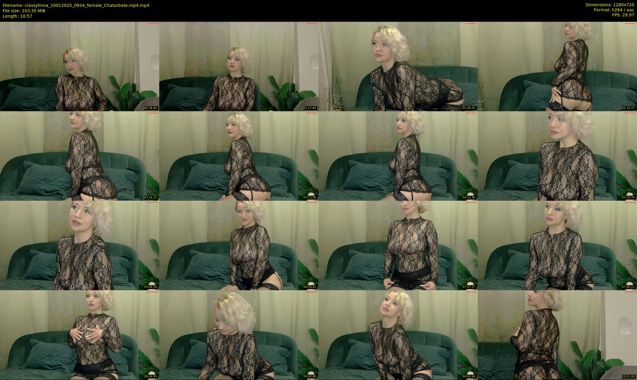 classytinna — 11 minute Chaturbate female cam show recording, 720p, Jan 10, 2025