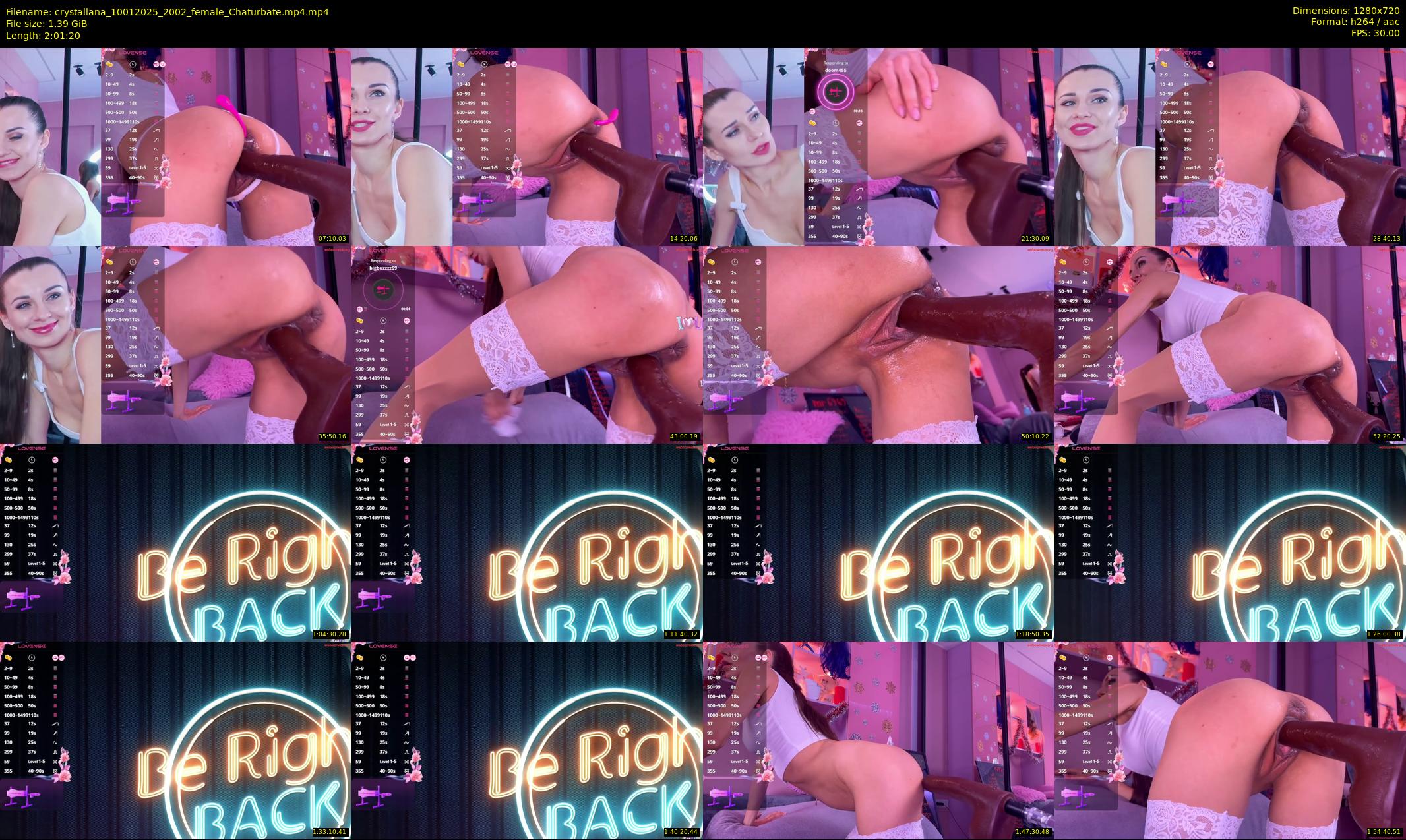crystallana — 122 minute Chaturbate female cam show recording, 720p, Jan 10, 2025