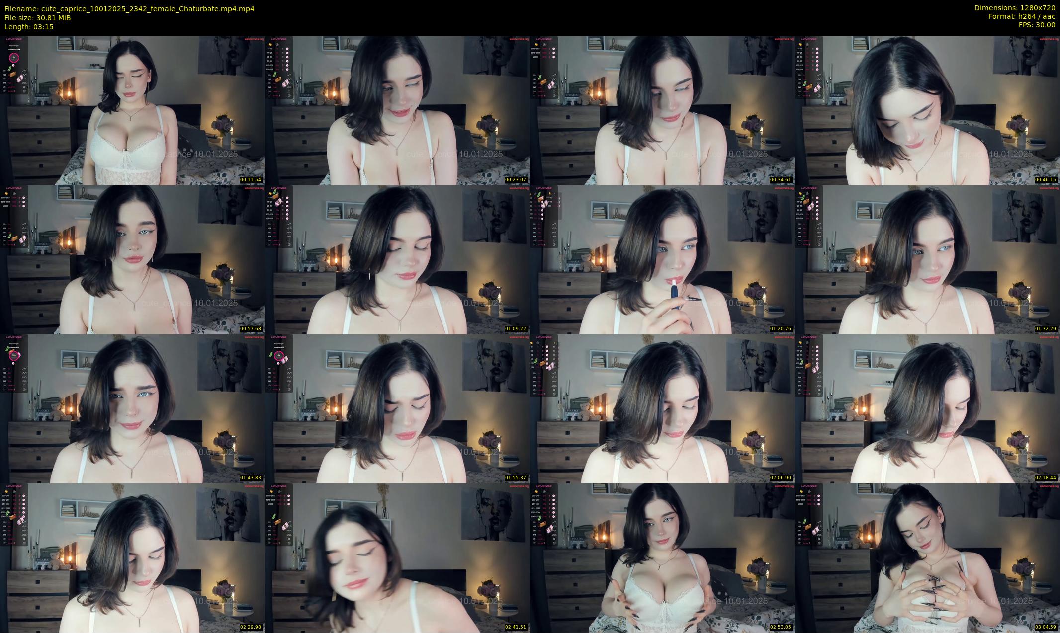 cute_caprice — 4 minute Chaturbate female cam show recording, 720p, Jan 10, 2025